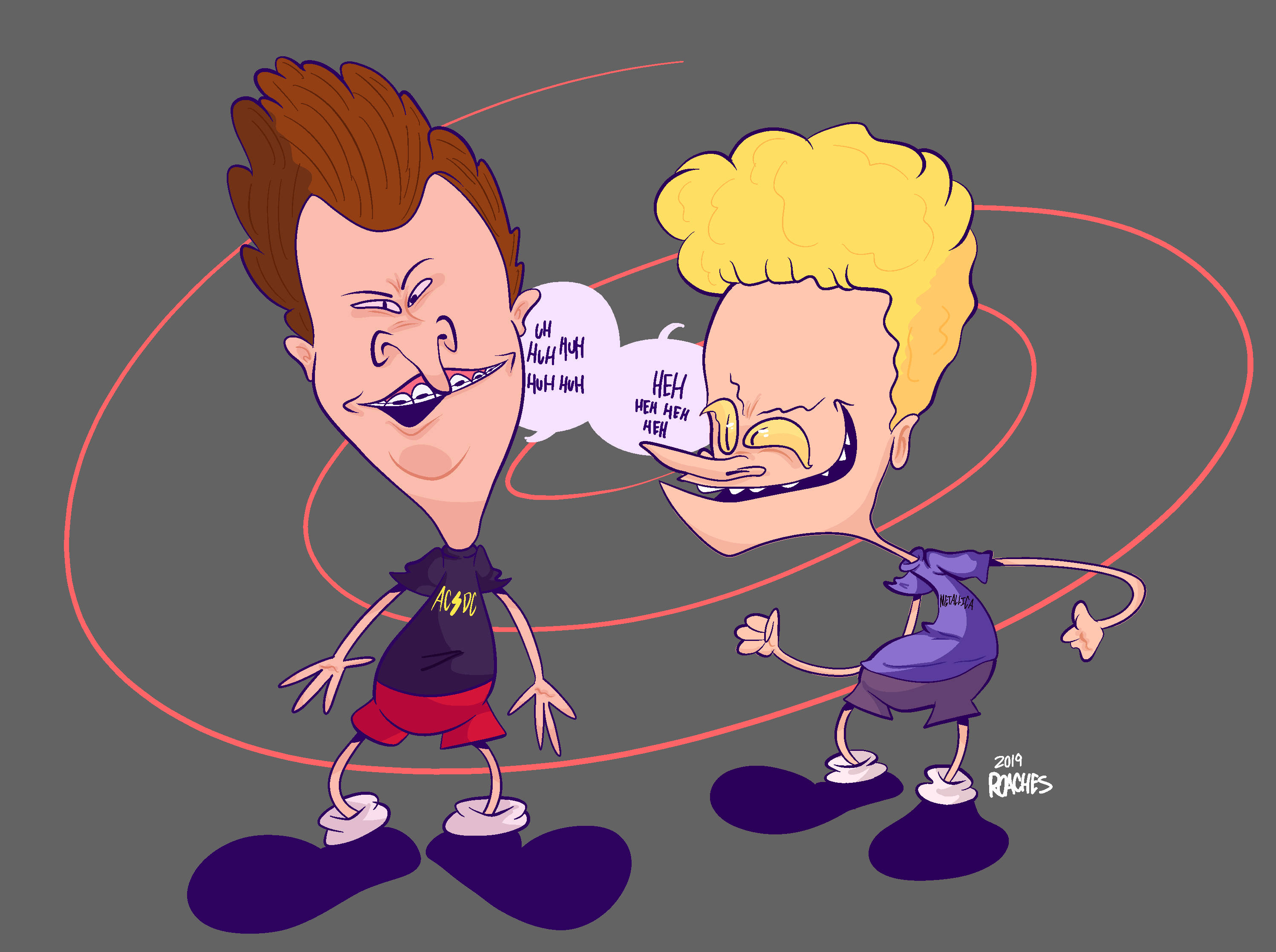 Beavis And Butt Head, grin, speech bubbles, 2K Desktop Wallpaper