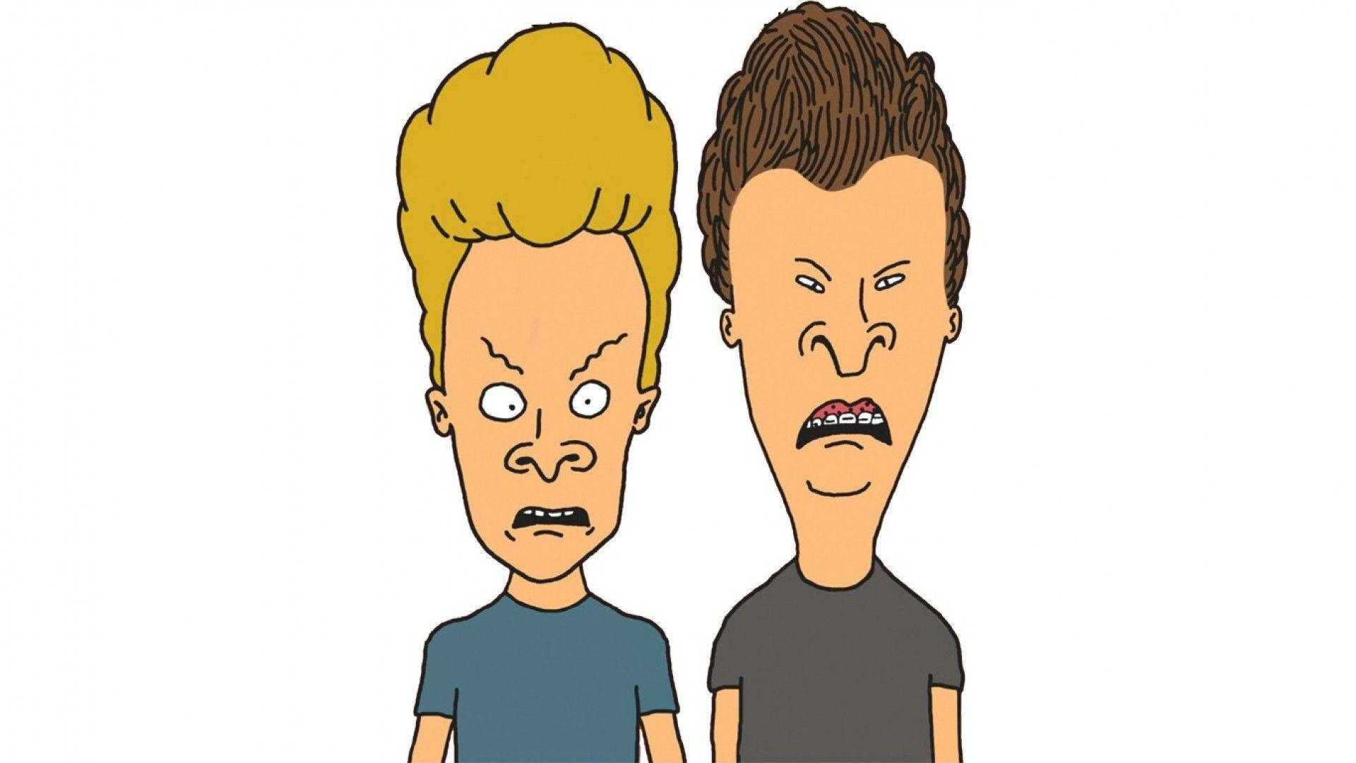 Beavis And Butt Head, angry faces, animated characters, Full HD Desktop Wallpaper