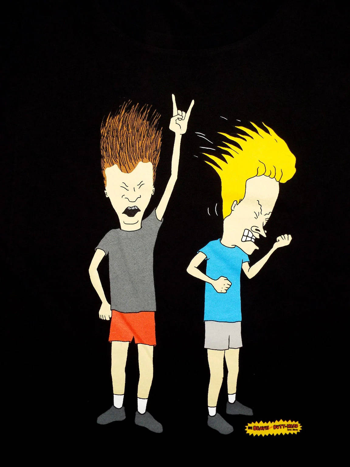 Beavis And Butt Head, spiky hair, peace sign, HD Phone Wallpaper