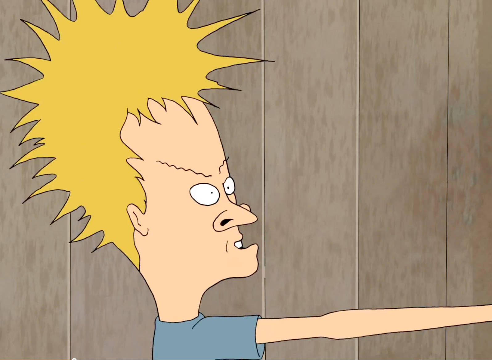 Beavis And Butt Head, spiky yellow hair, wide eyes, HD Desktop Wallpaper