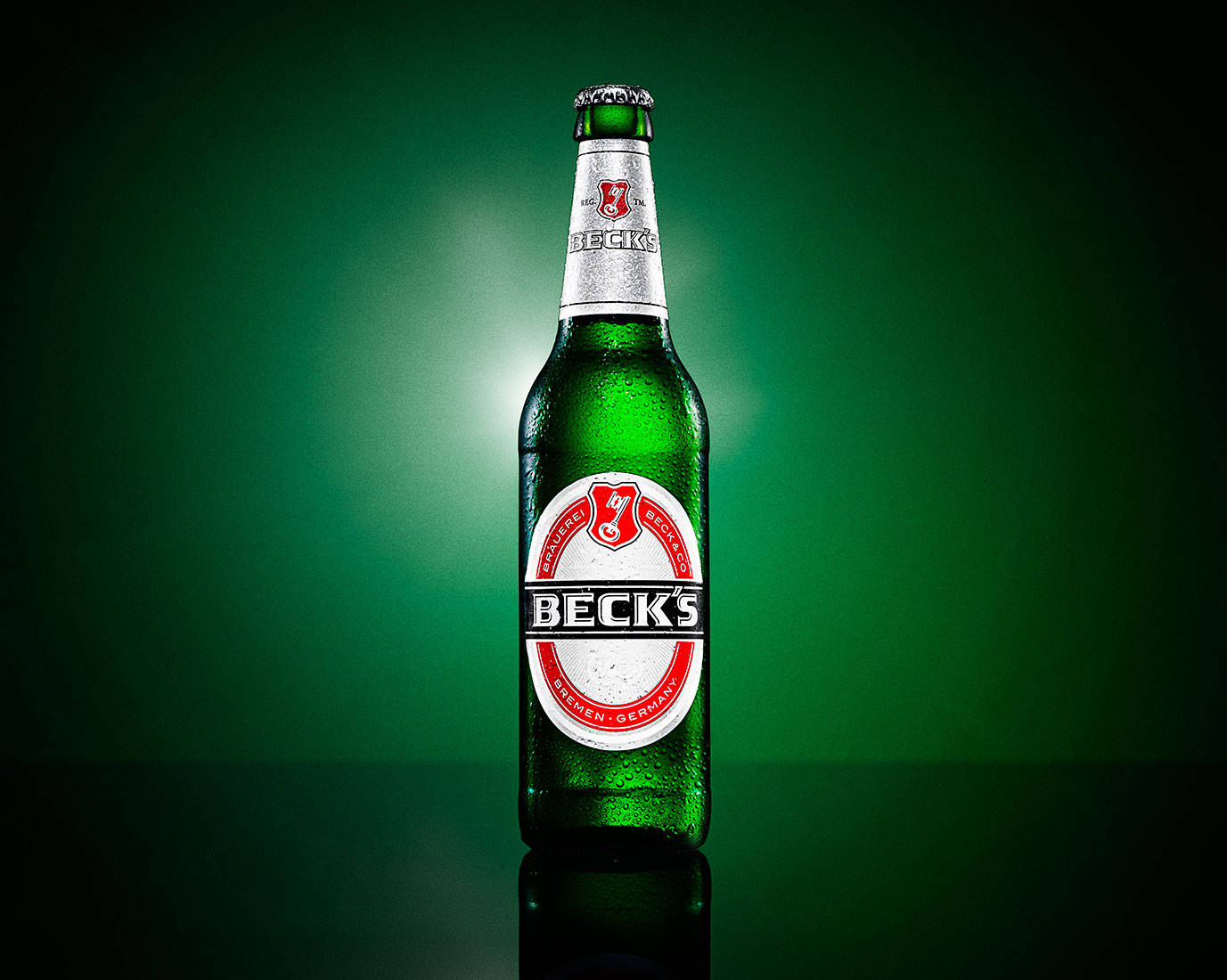 Becks, Studio Becks, chilled Beck's beer bottle, HD Desktop Wallpaper