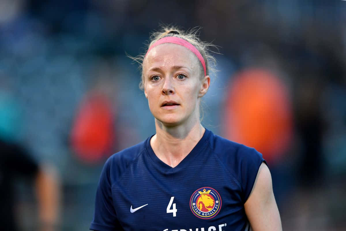 Becky Sauerbrunn, navy blue jersey, number four, SD Desktop Wallpaper