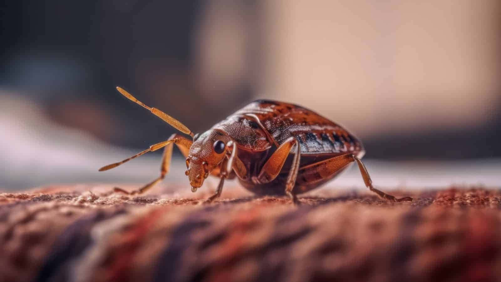 bed bug, fabric, reddish-brown, HD Desktop Wallpaper