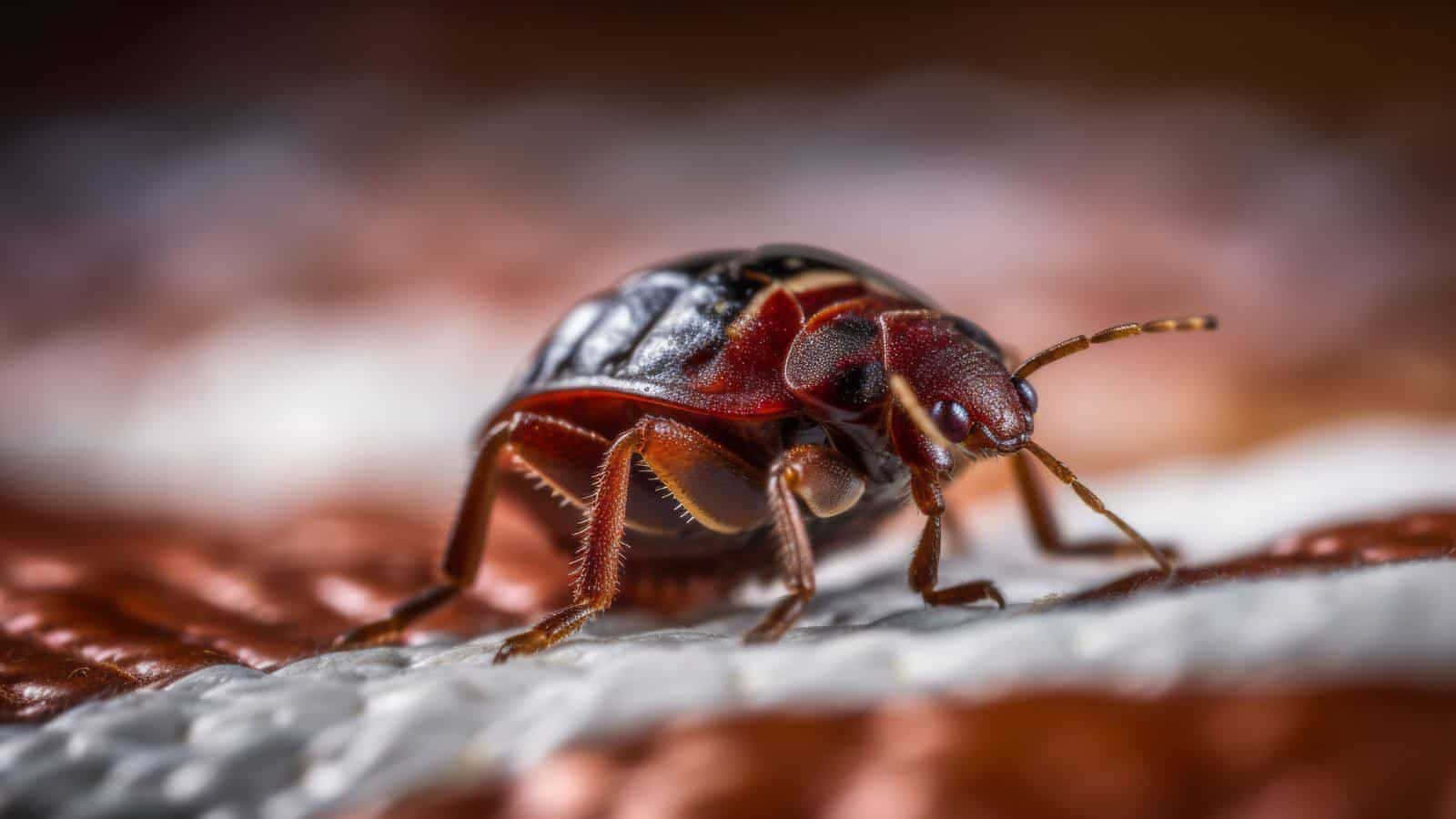 bed bug, reddish-brown, macro shot, HD Desktop Wallpaper