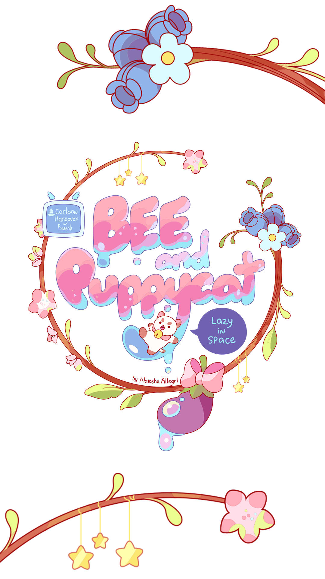 Bee and Puppycat, pastel pink, pastel blue, Full HD Phone Wallpaper
