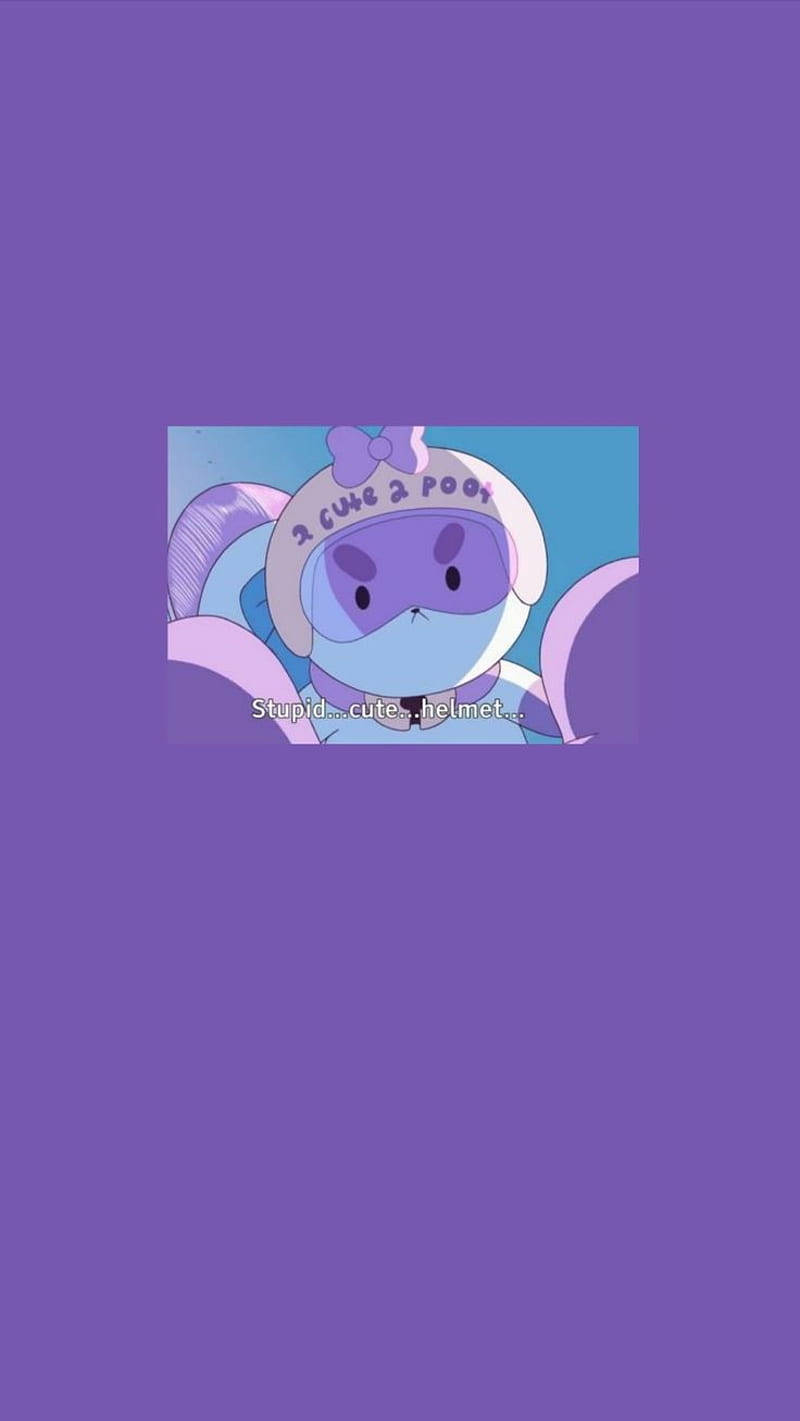 Bee and PuppyCat, purple helmet, bow, HD Phone Wallpaper