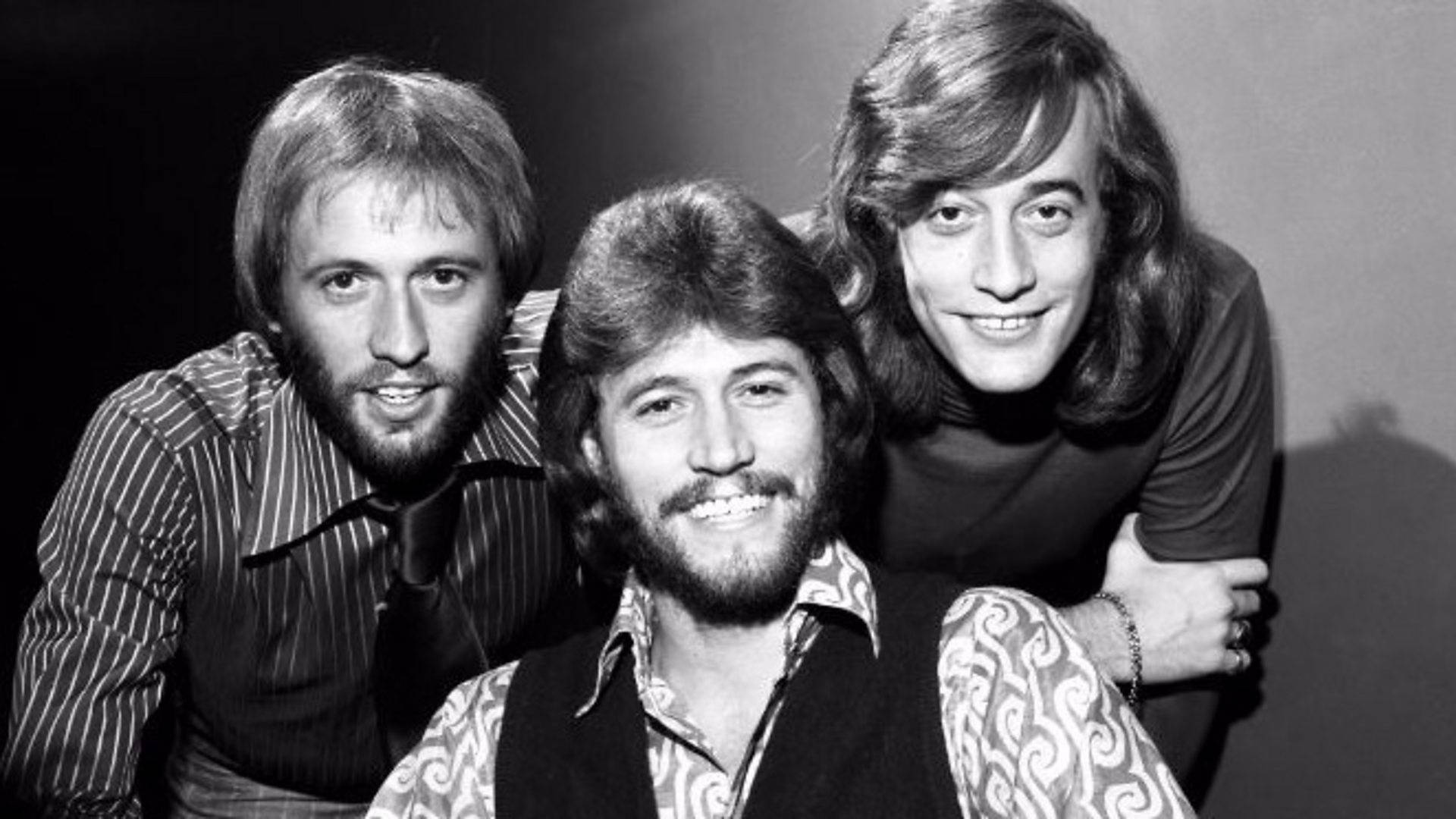 Bee Gees, trio brothers, vintage portrait, Full HD Desktop Wallpaper