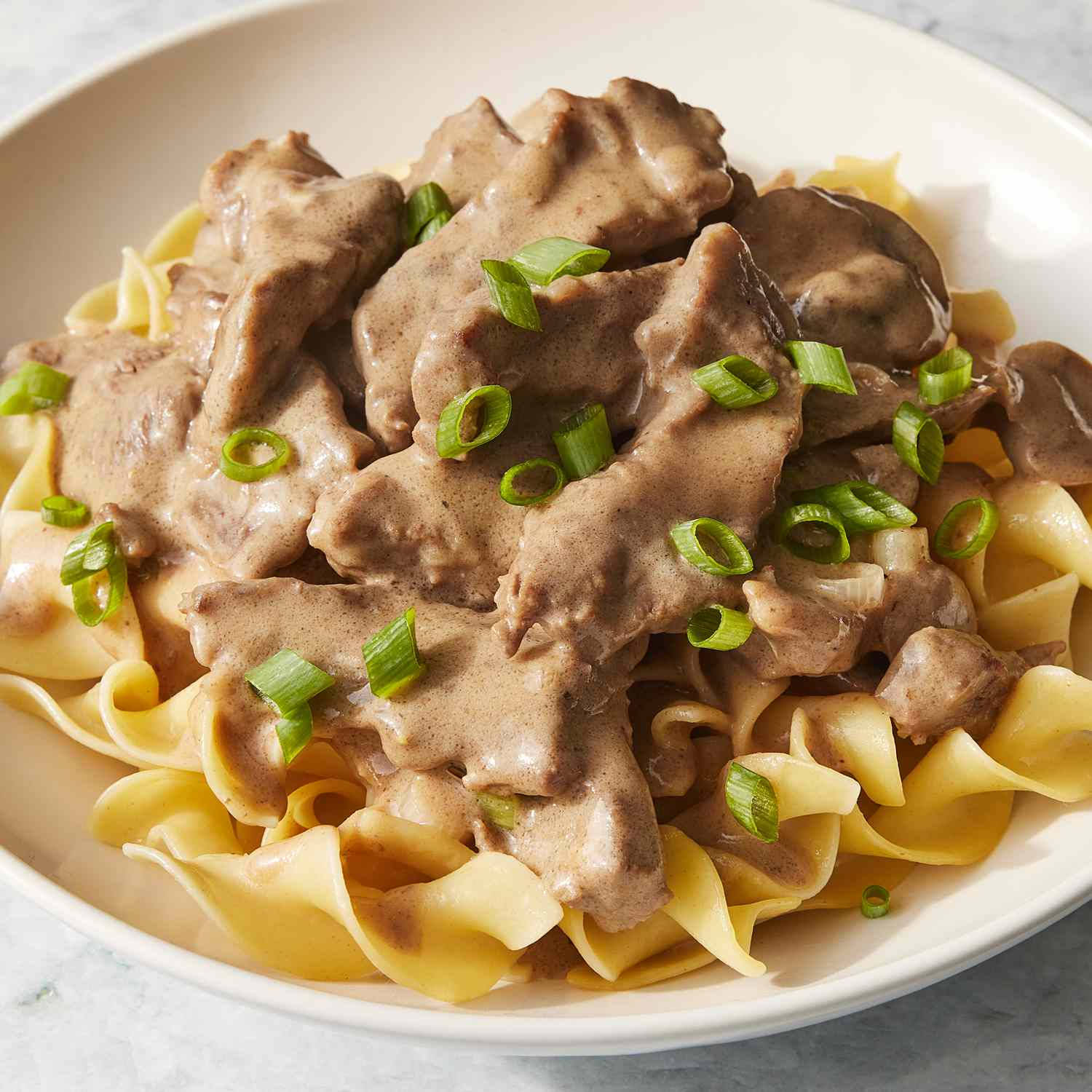 Beef Stroganoff, fusilli, mushrooms, HD Desktop Wallpaper