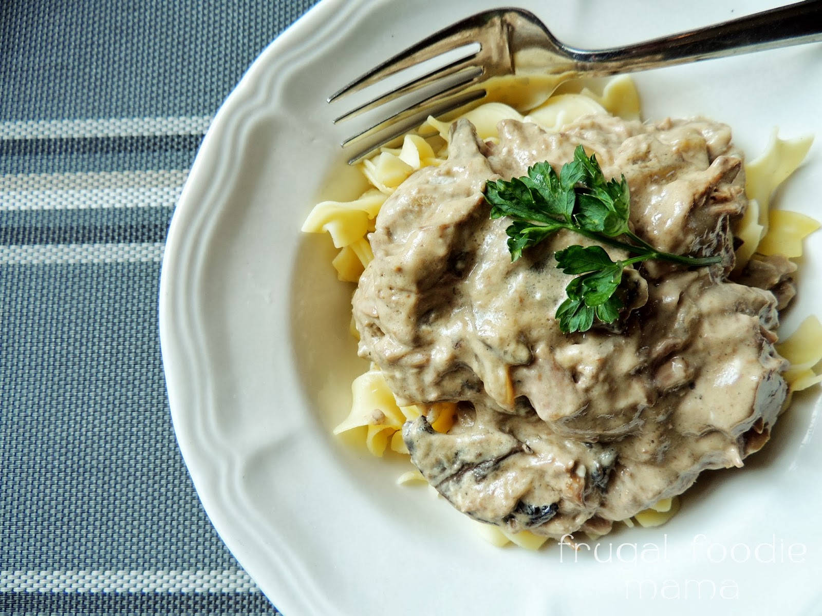 Beef Stroganoff, cream, egg noodles, HD Desktop Wallpaper