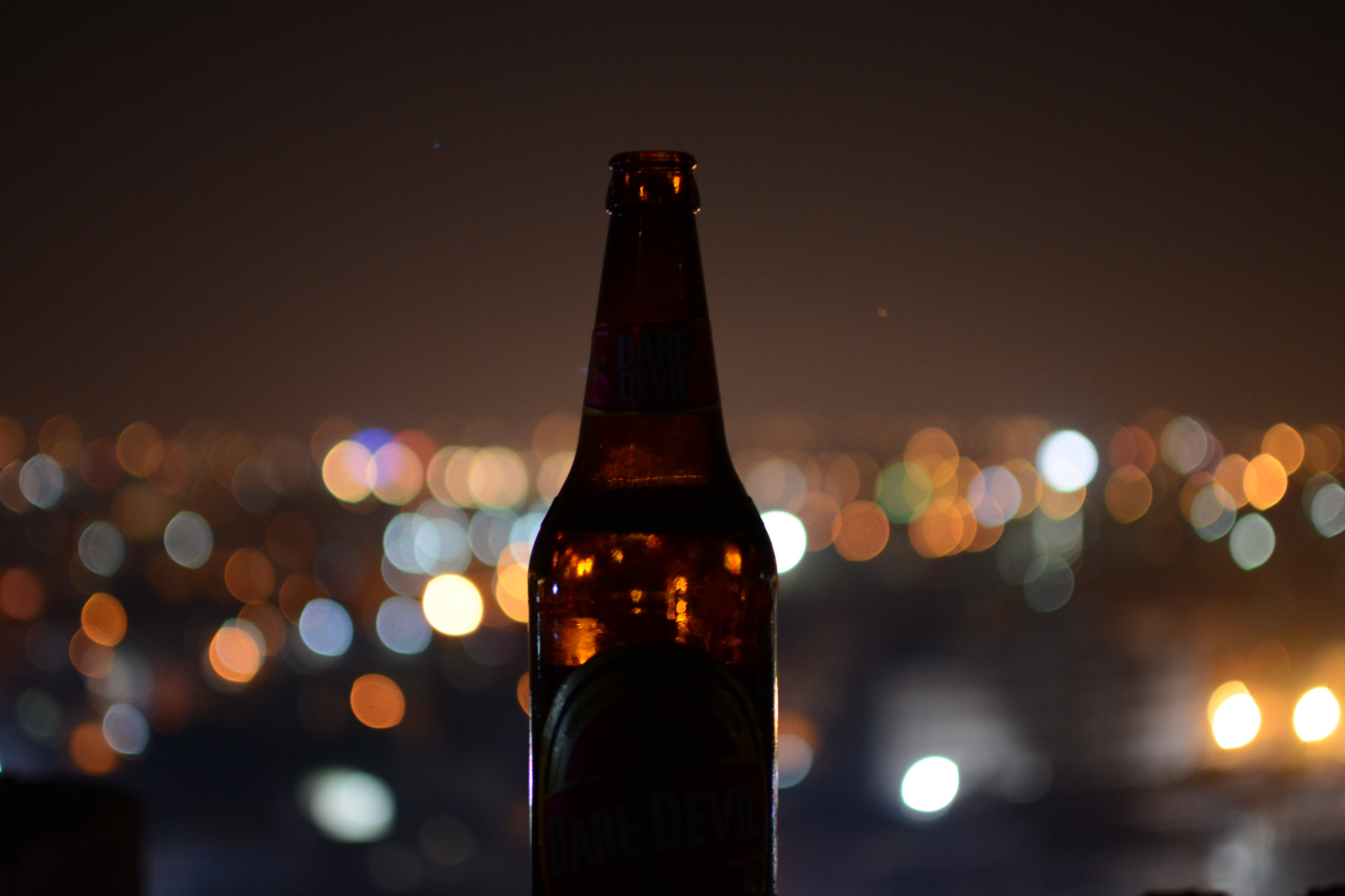 beer, bottle, cityscape, 5K Desktop Wallpaper