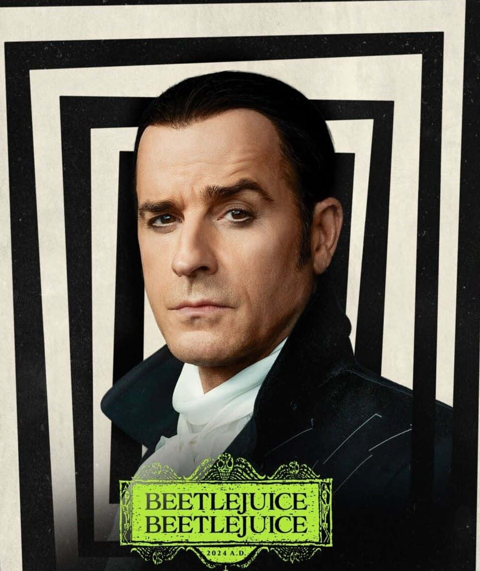 Beetlejuice 2, black coat, white cravat, SD Phone Wallpaper