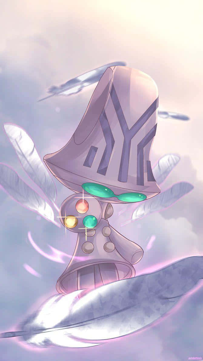 Beheeyem, Lavender, tall hat, SD Phone Wallpaper