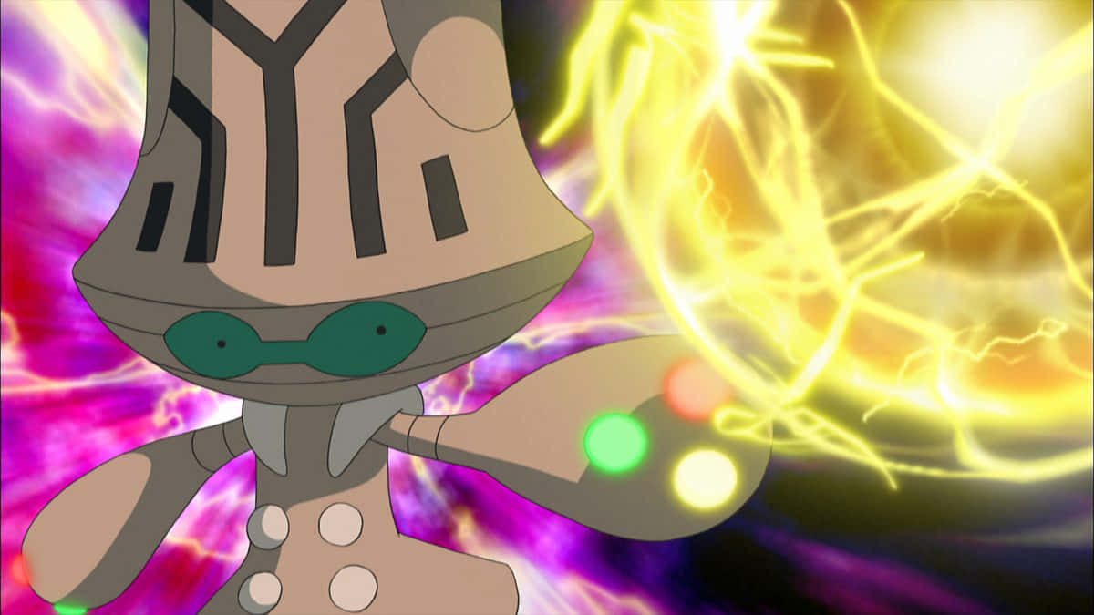 Beheeyem, helmet, glowing orbs, SD Desktop Wallpaper