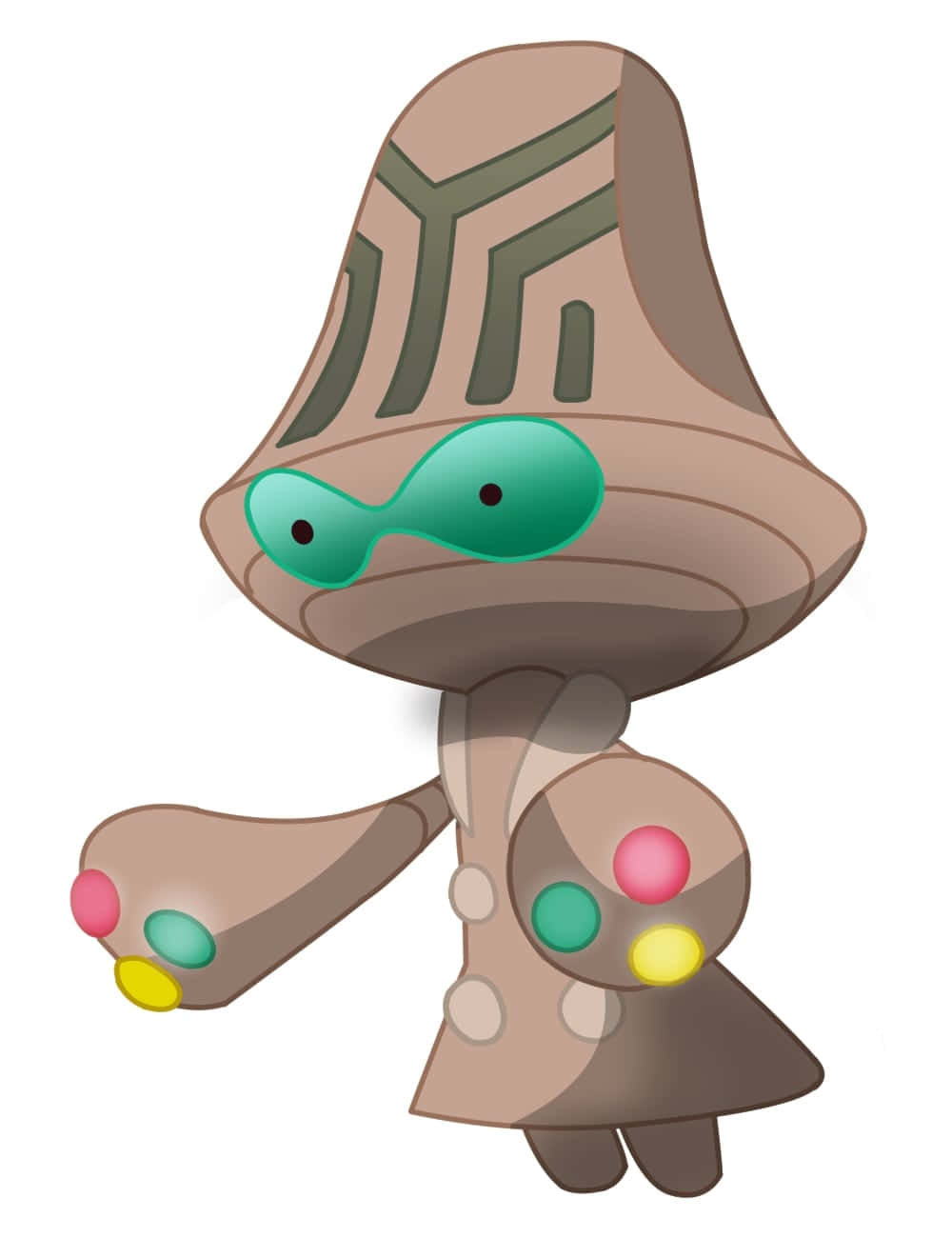 Beheeyem, Active Mode, brown cap, HD Phone Wallpaper