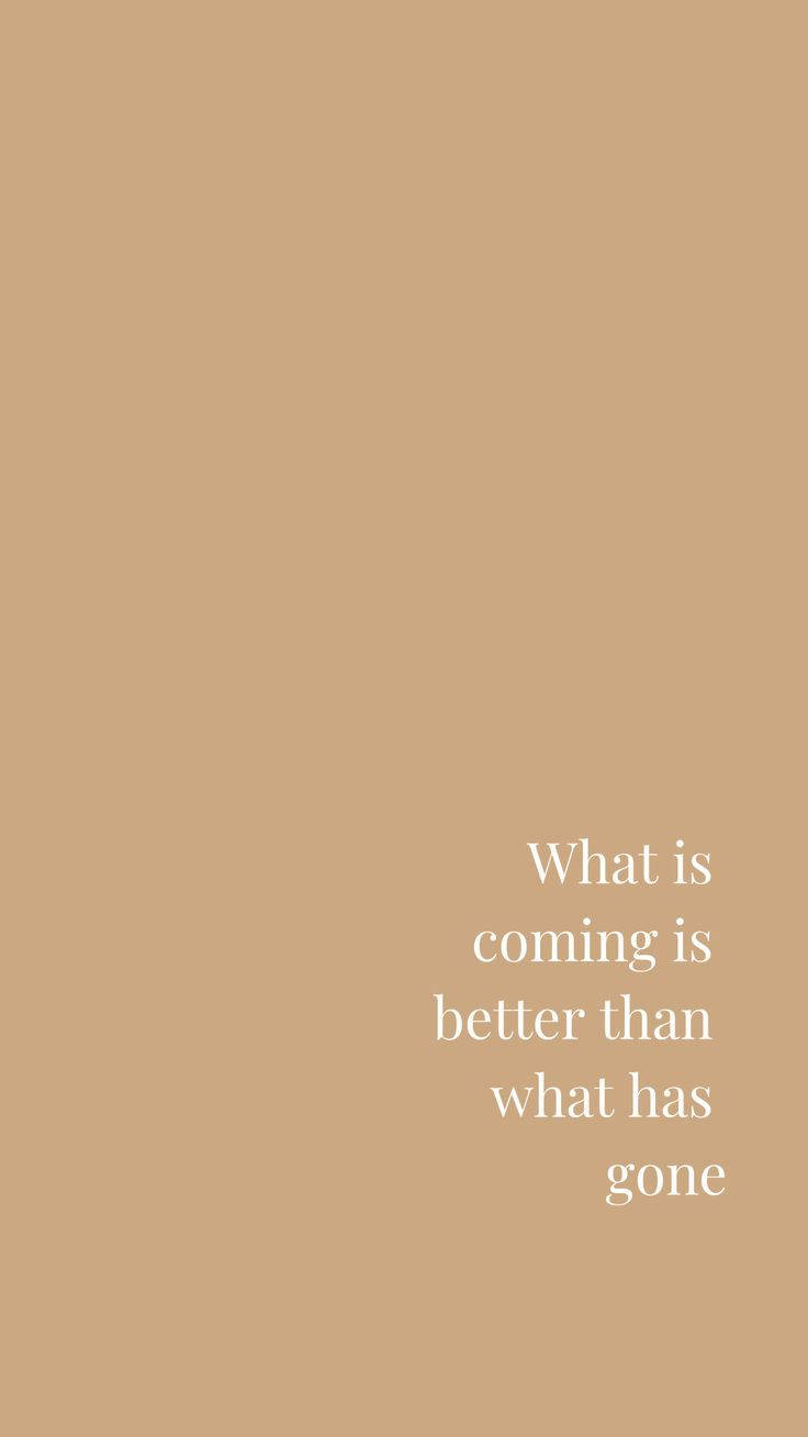 Beige Aesthetic Phone, minimalist beige background, white text, HD Phone Wallpaper
