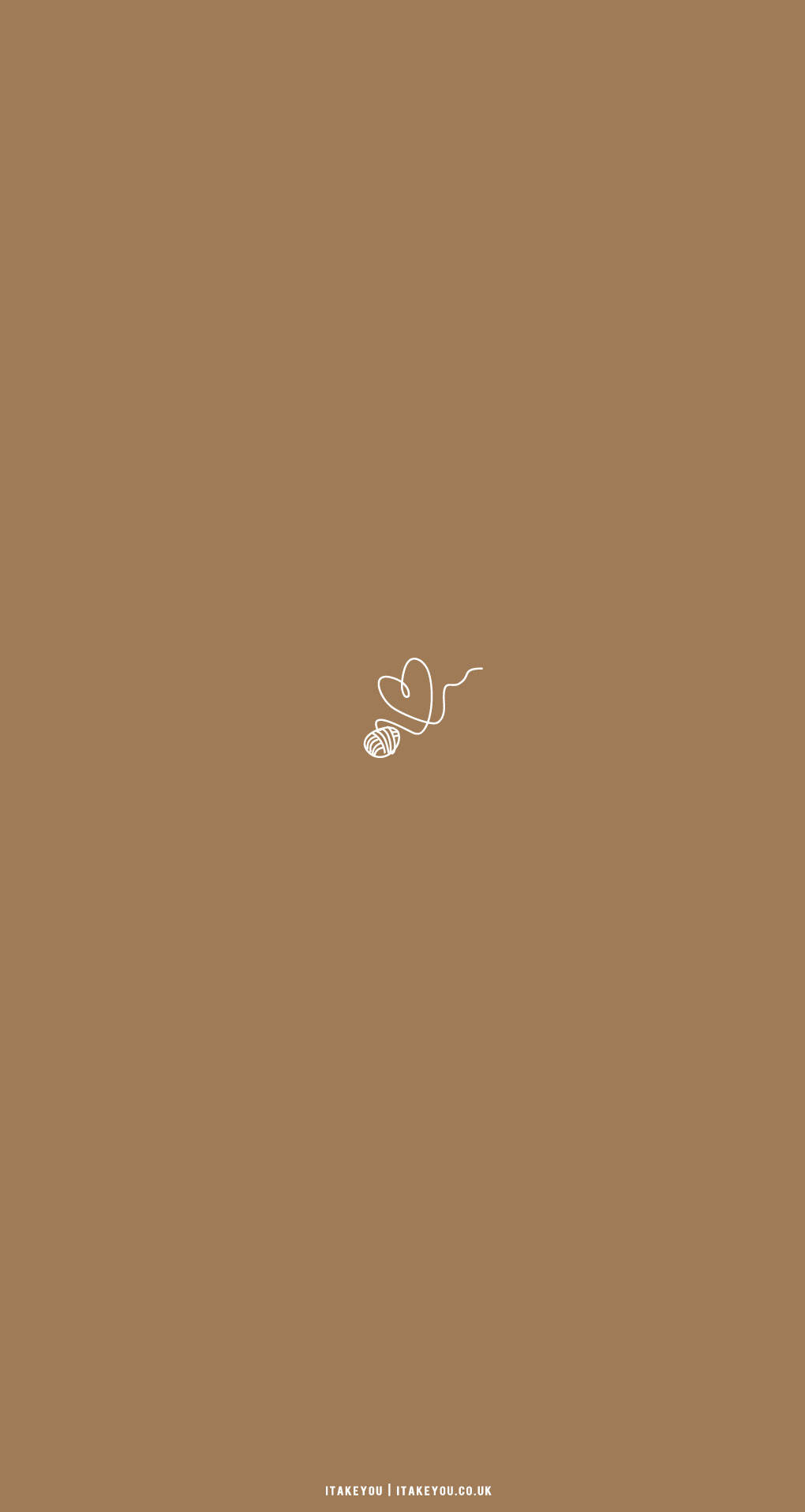 Heart Beige Aesthetic Phone, white line drawing, heart, HD Phone Wallpaper