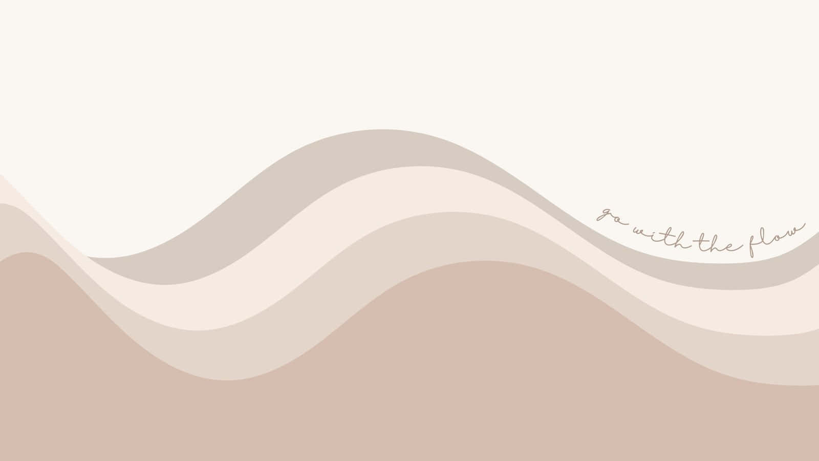 Beige Cream Waves Aesthetic, beige, cream, HD Desktop Wallpaper