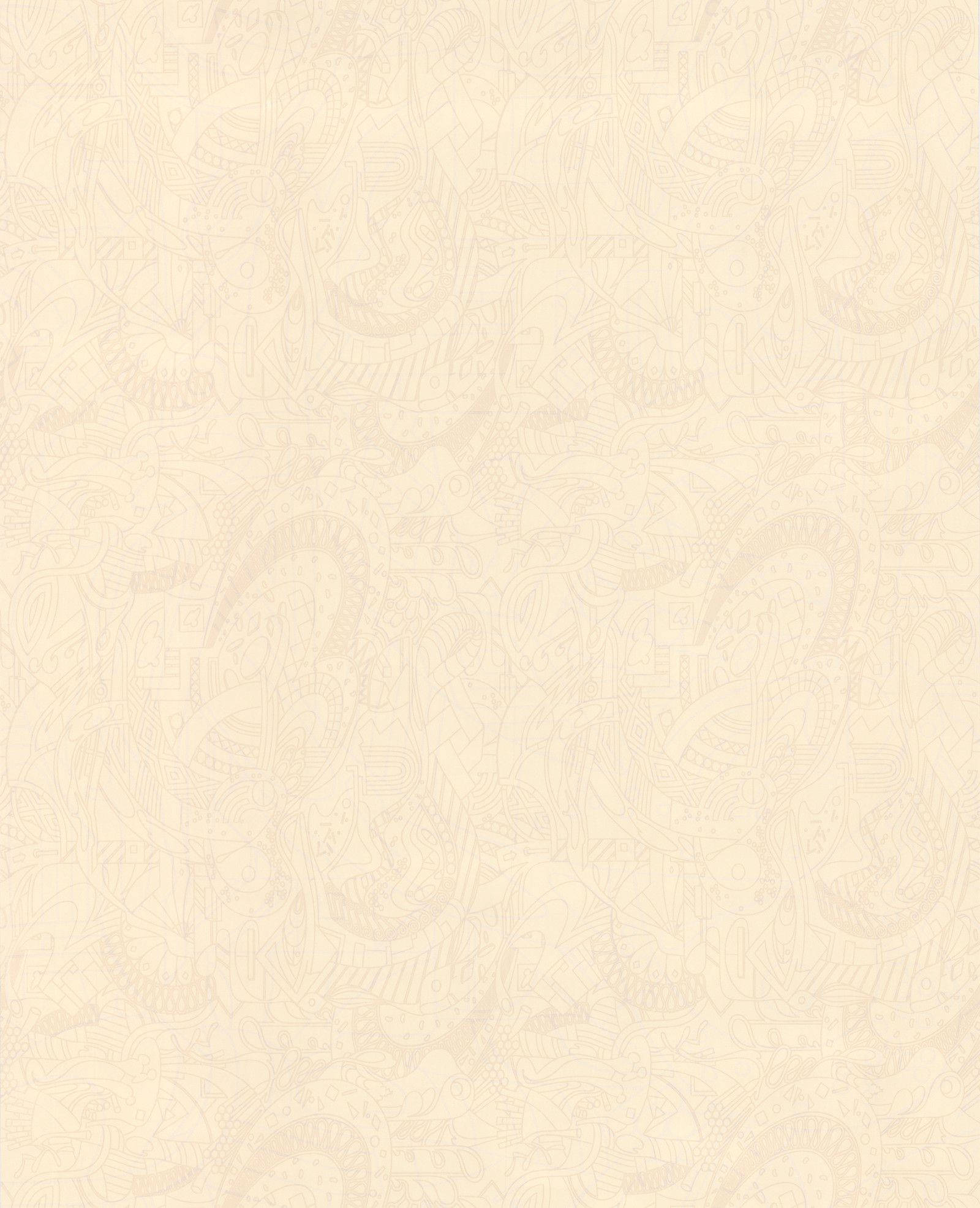 beige, paisley, creamy, Full HD Phone Wallpaper