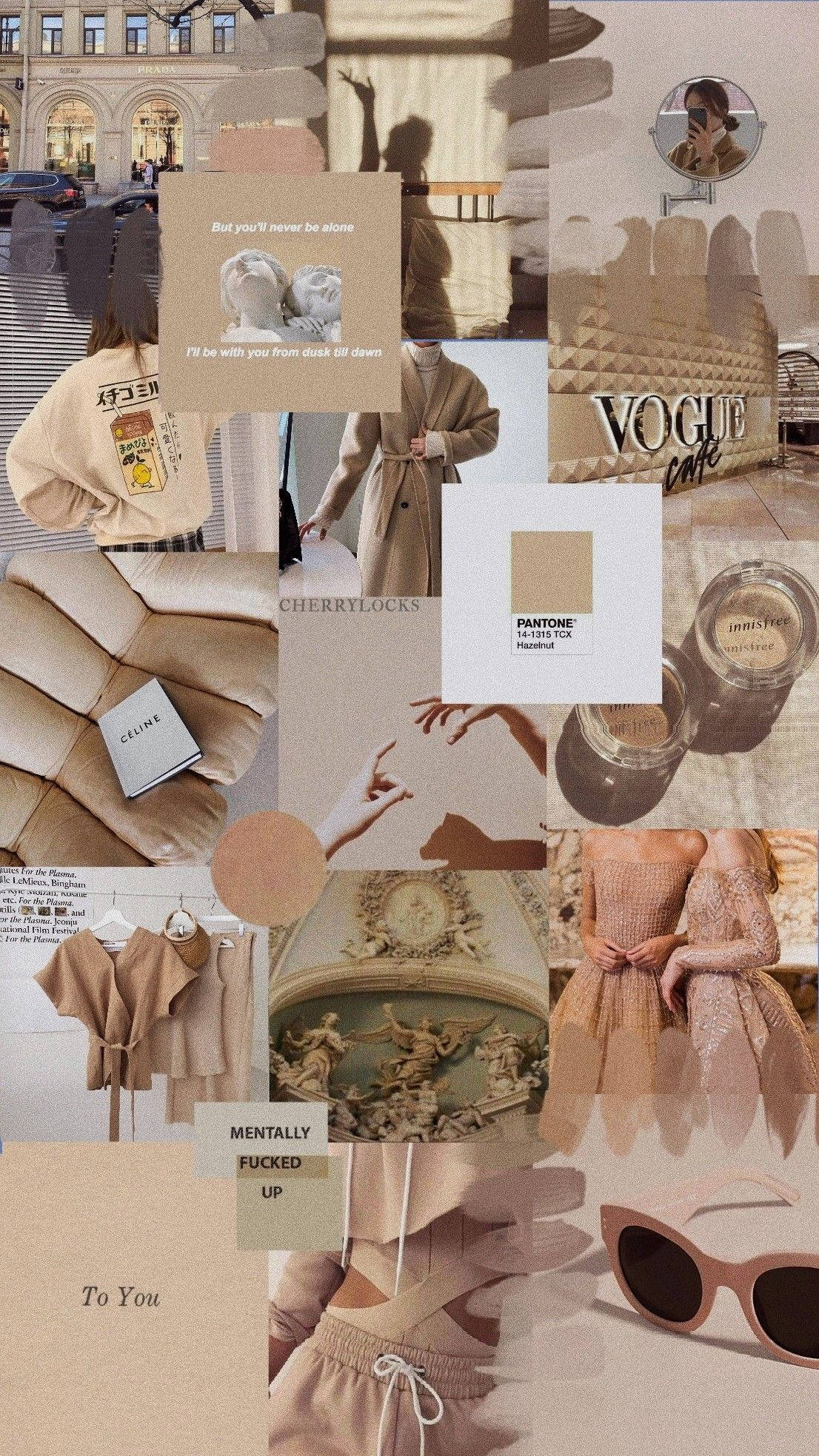 Beige iPhone, iPhone 1106 x 1967, vintage aesthetic, Full HD Phone Wallpaper