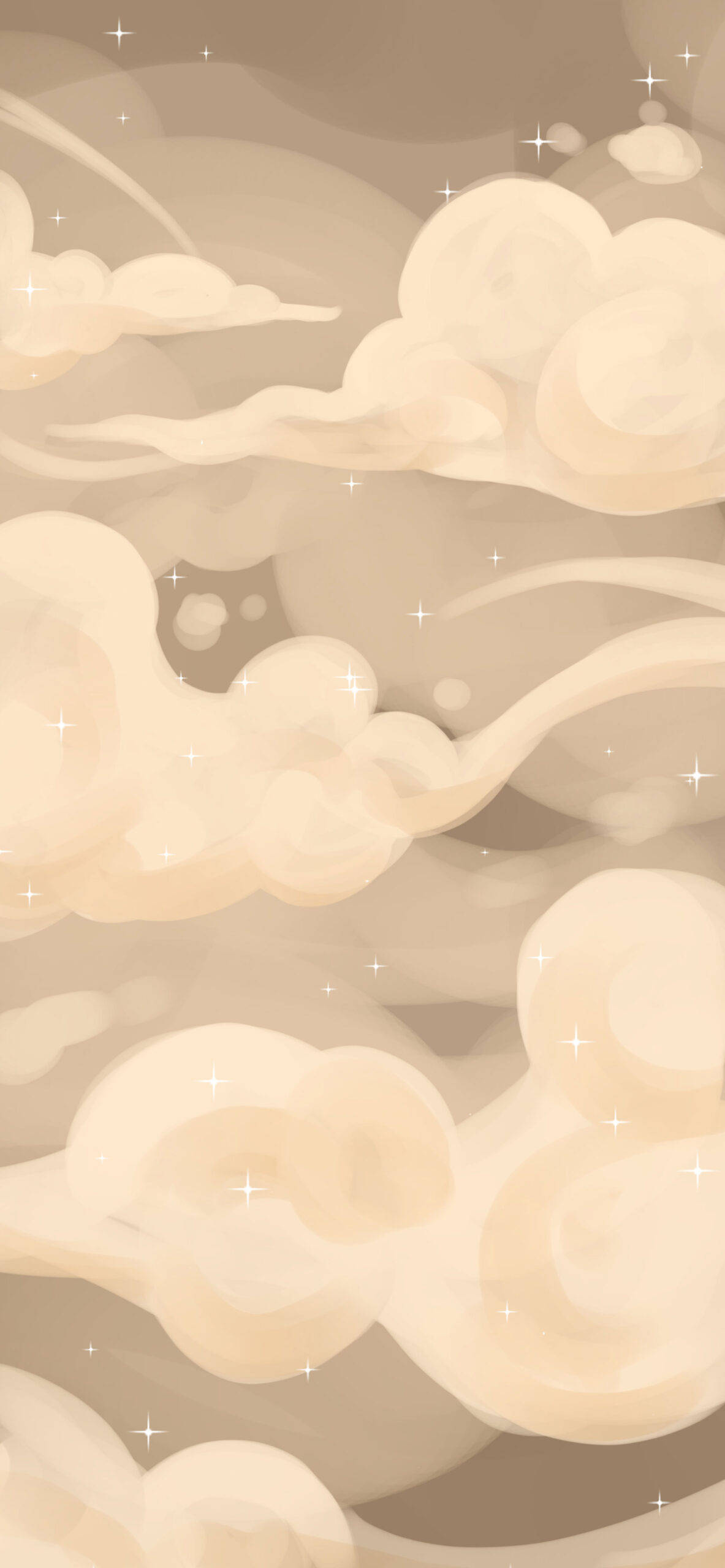 Beige iPhone, iPhone 11, clouds, 2K Phone Wallpaper