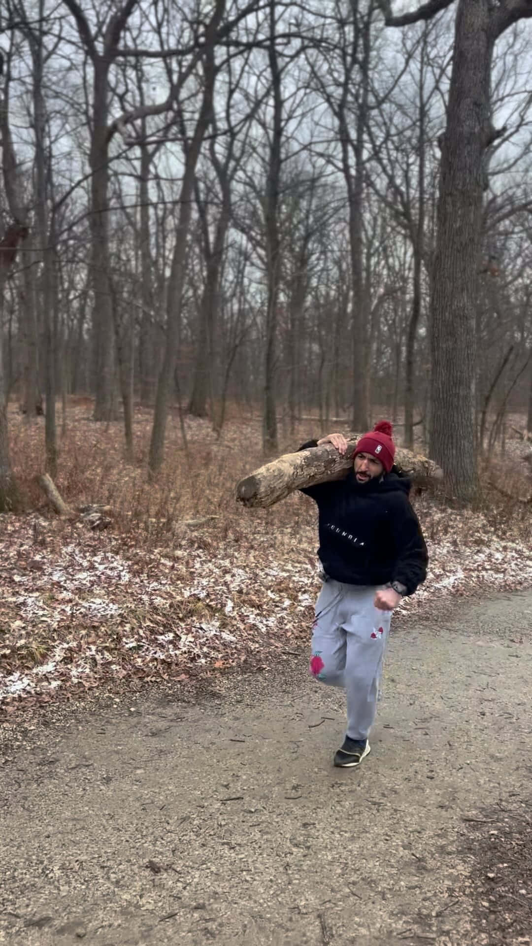 Belal Muhammad, red beanie, heavy log, Full HD Phone Wallpaper