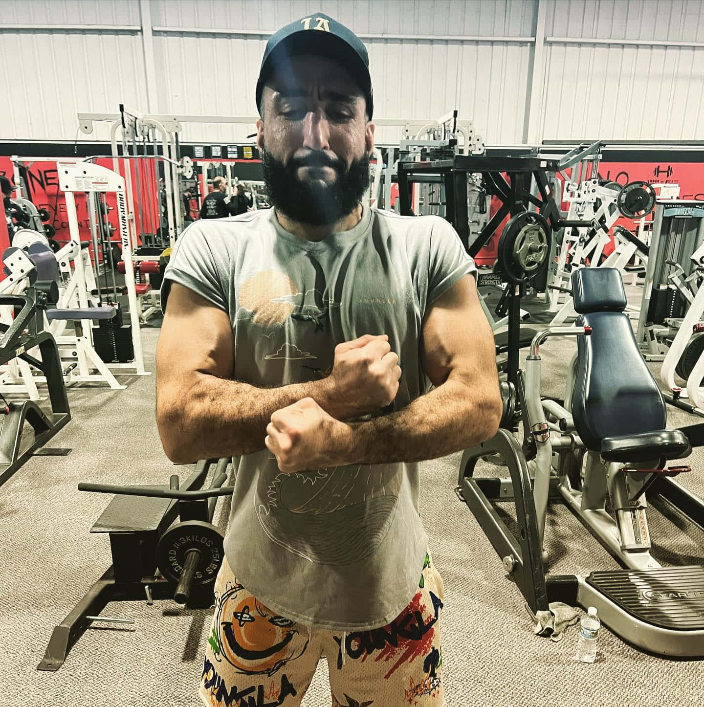 Belal Muhammad, gym, weight machines, HD Phone Wallpaper