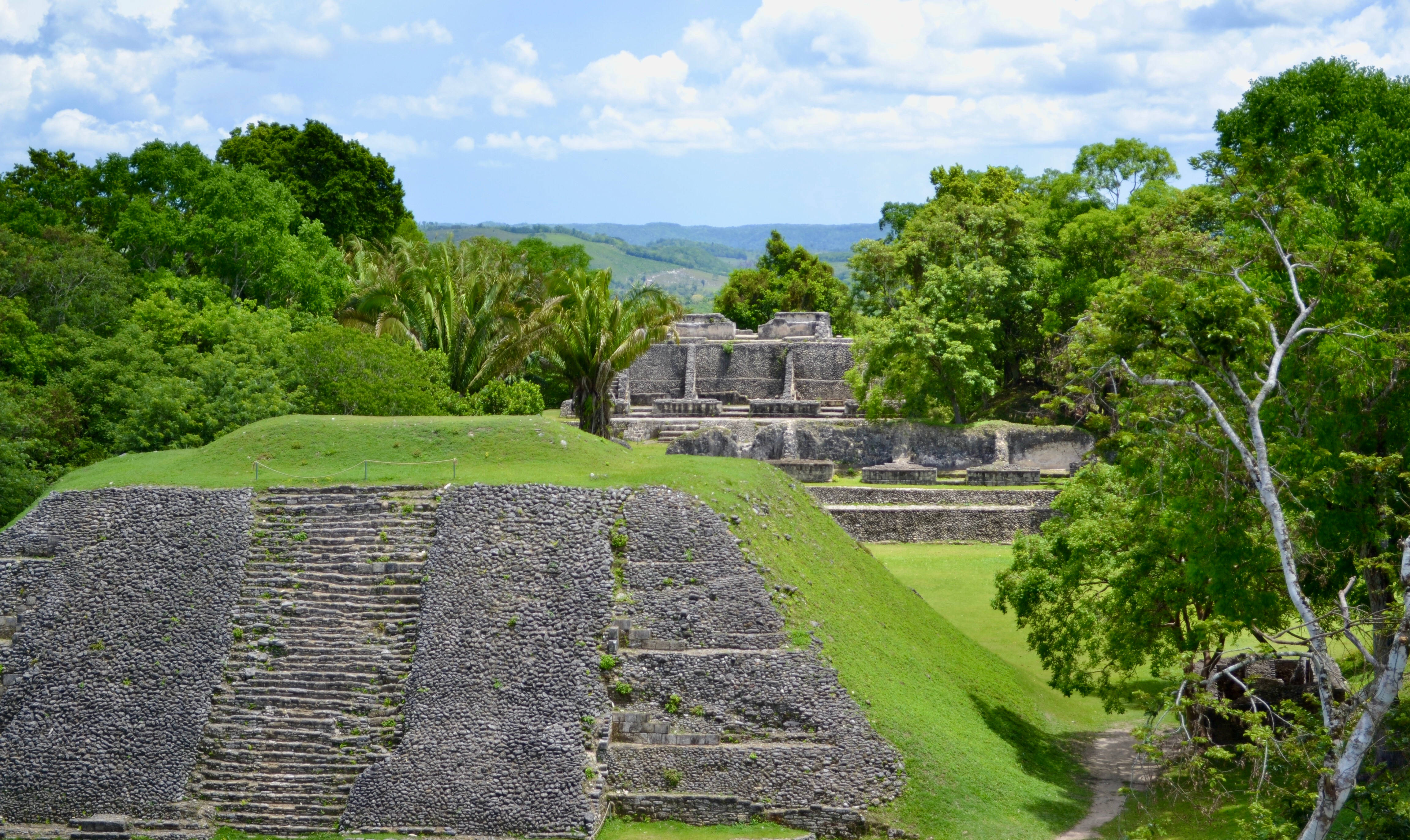 Belize, archaeological site, ancient stone pyramids, 4K Desktop Wallpaper