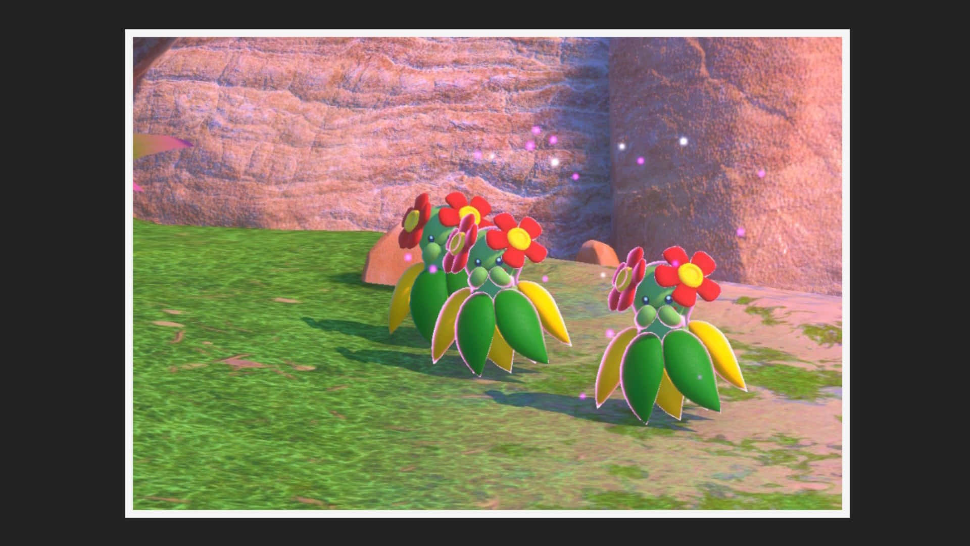 Bellossom, green bodies, yellow petals, Full HD Desktop Wallpaper
