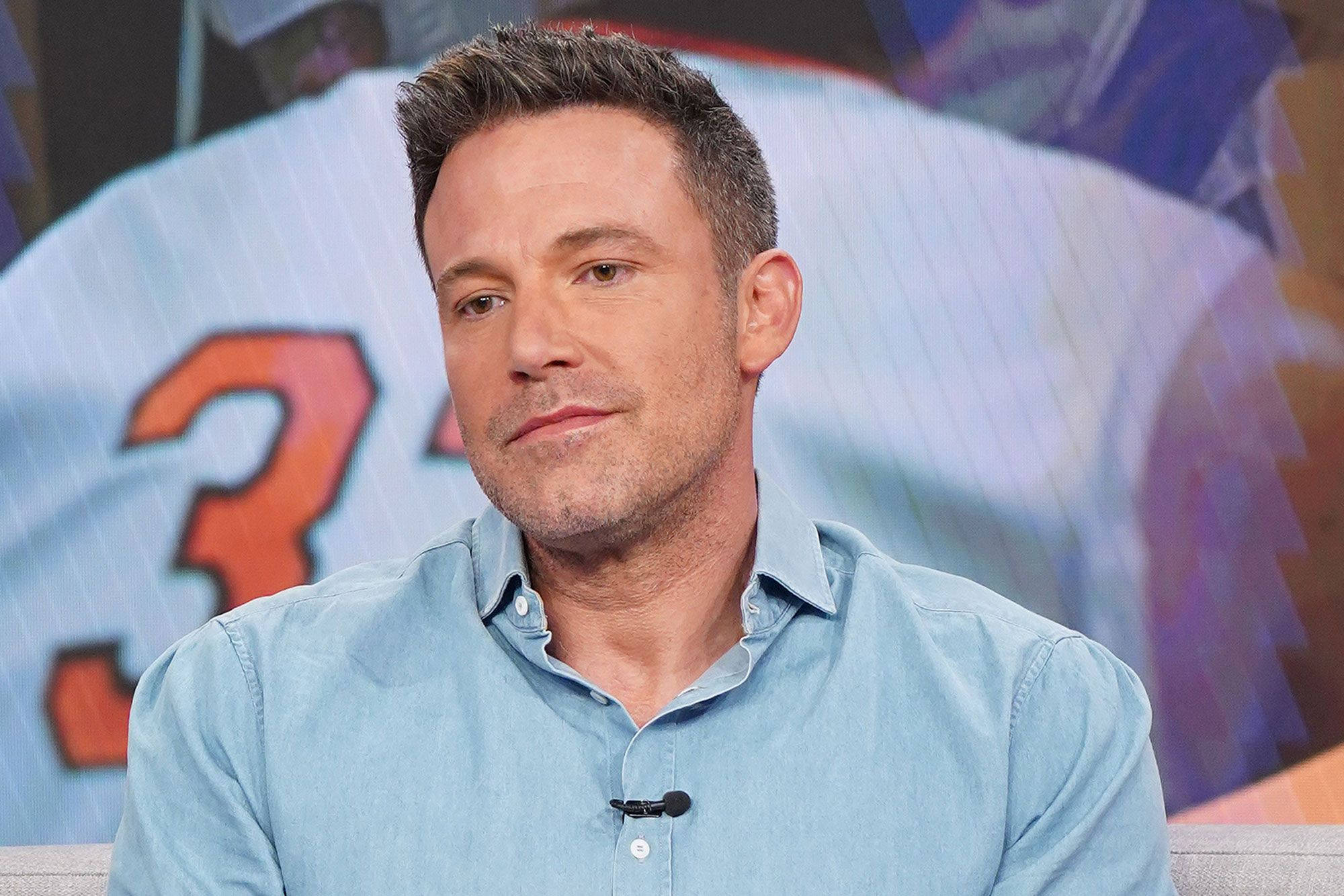 Ben Affleck, blue, light blue shirt, Full HD Desktop Wallpaper