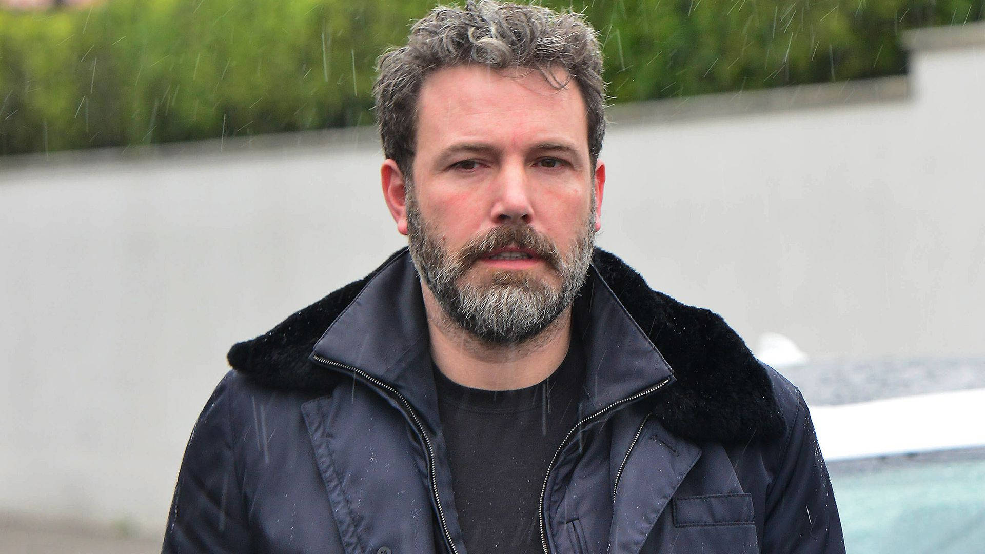 Ben Affleck, shearling jacket, fur-lined collar, Full HD Desktop Wallpaper