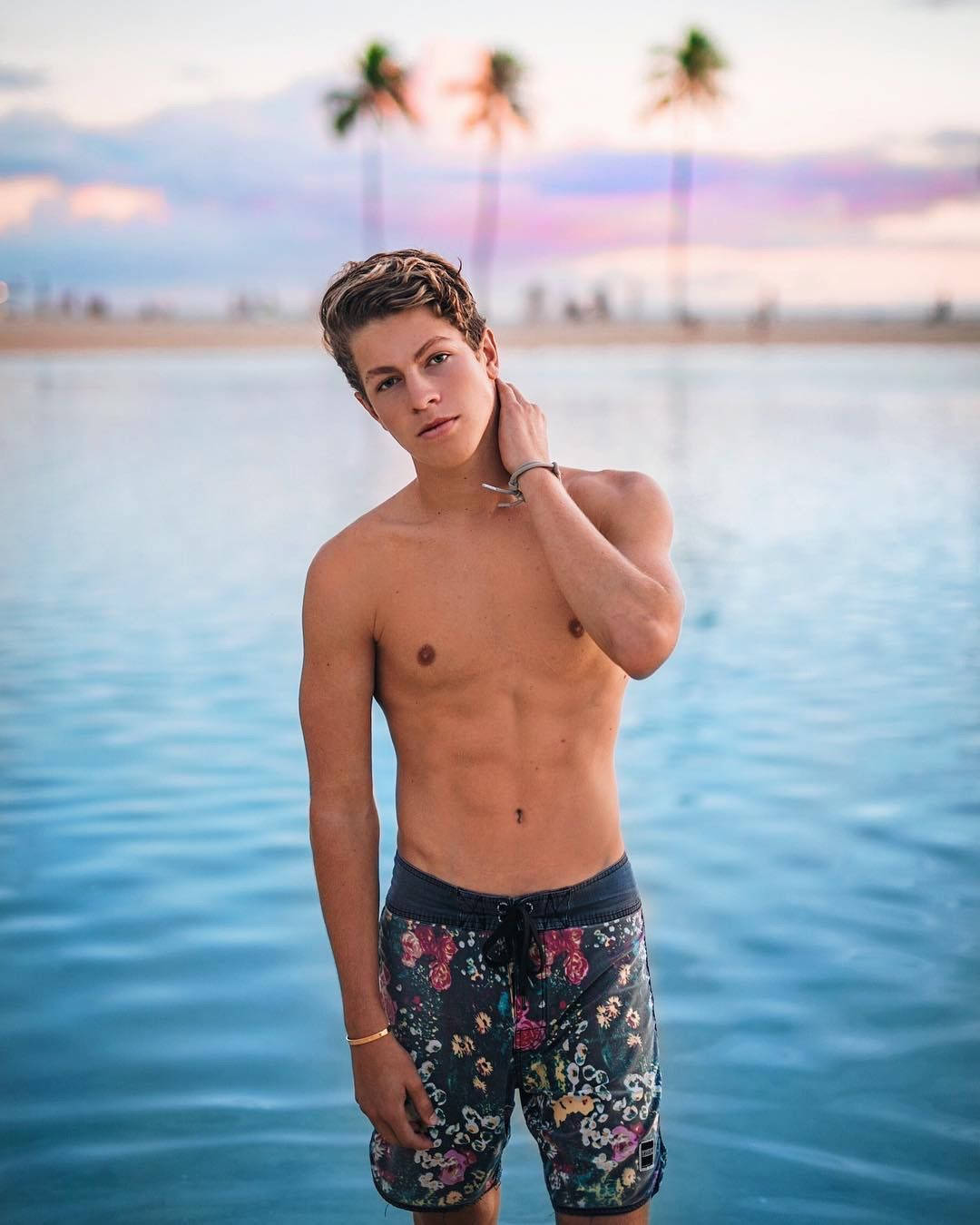 Ben Azelart, beach, ocean water, HD Phone Wallpaper