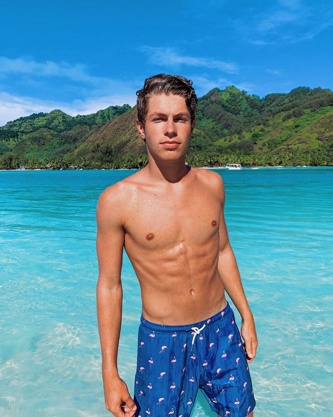 Ben Azelart, beach, turquoise water, HD Phone Wallpaper