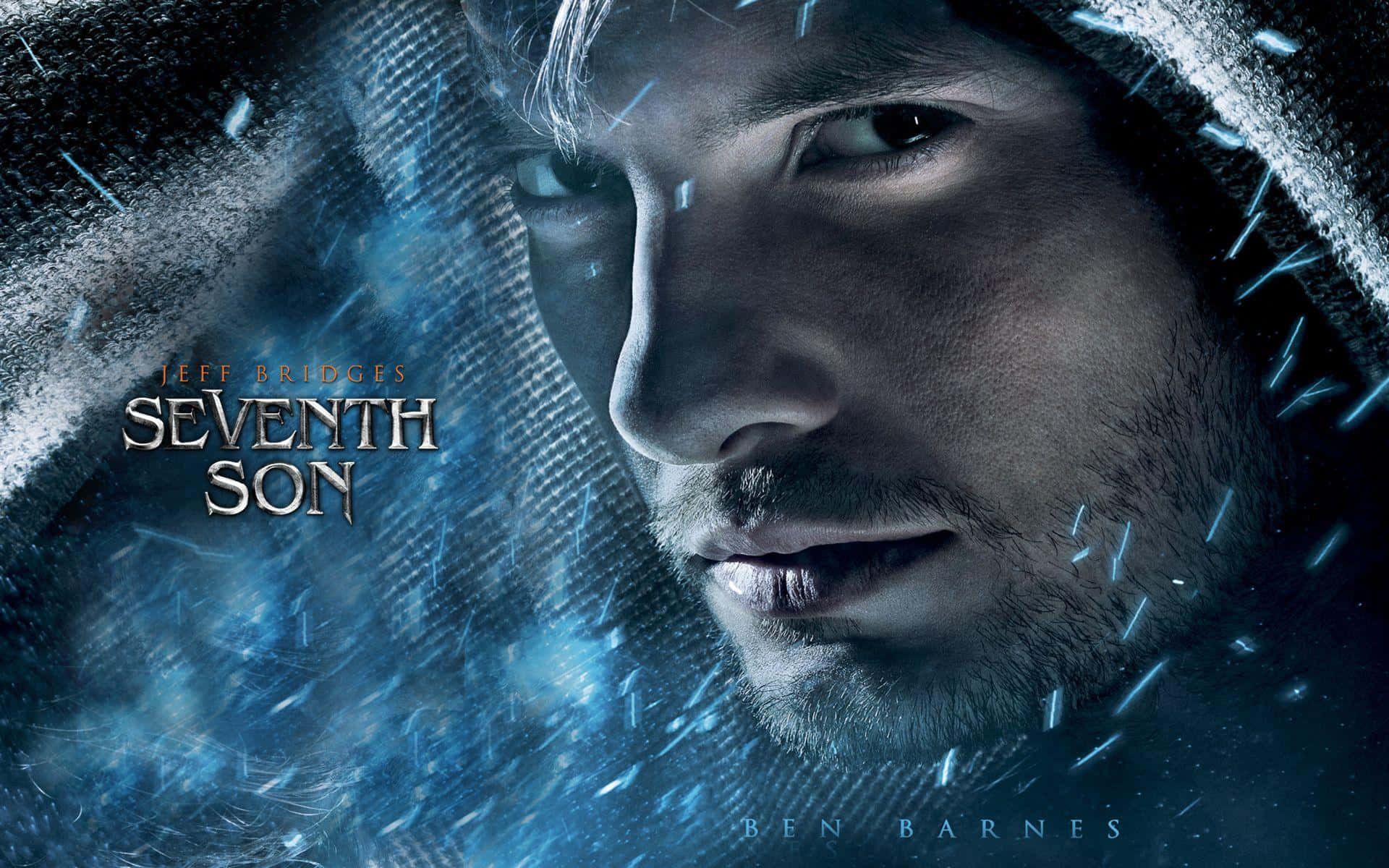 Ben Barnes, hooded cloak, glowing blue magical particles, Full HD Desktop Wallpaper