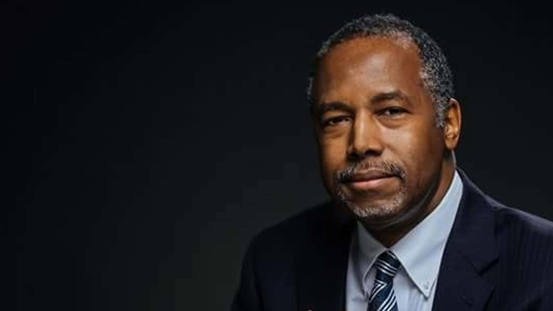 Ben Carson, dark suit, striped tie, Full HD Desktop Wallpaper