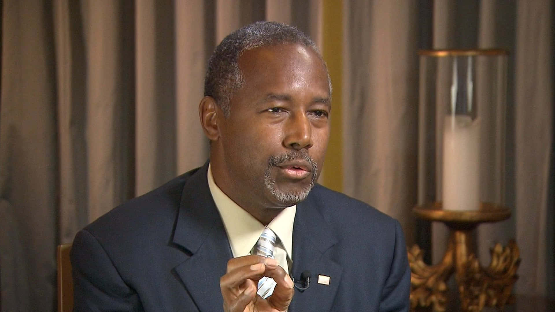 Ben Carson, dark suit, tie, Full HD Desktop Wallpaper