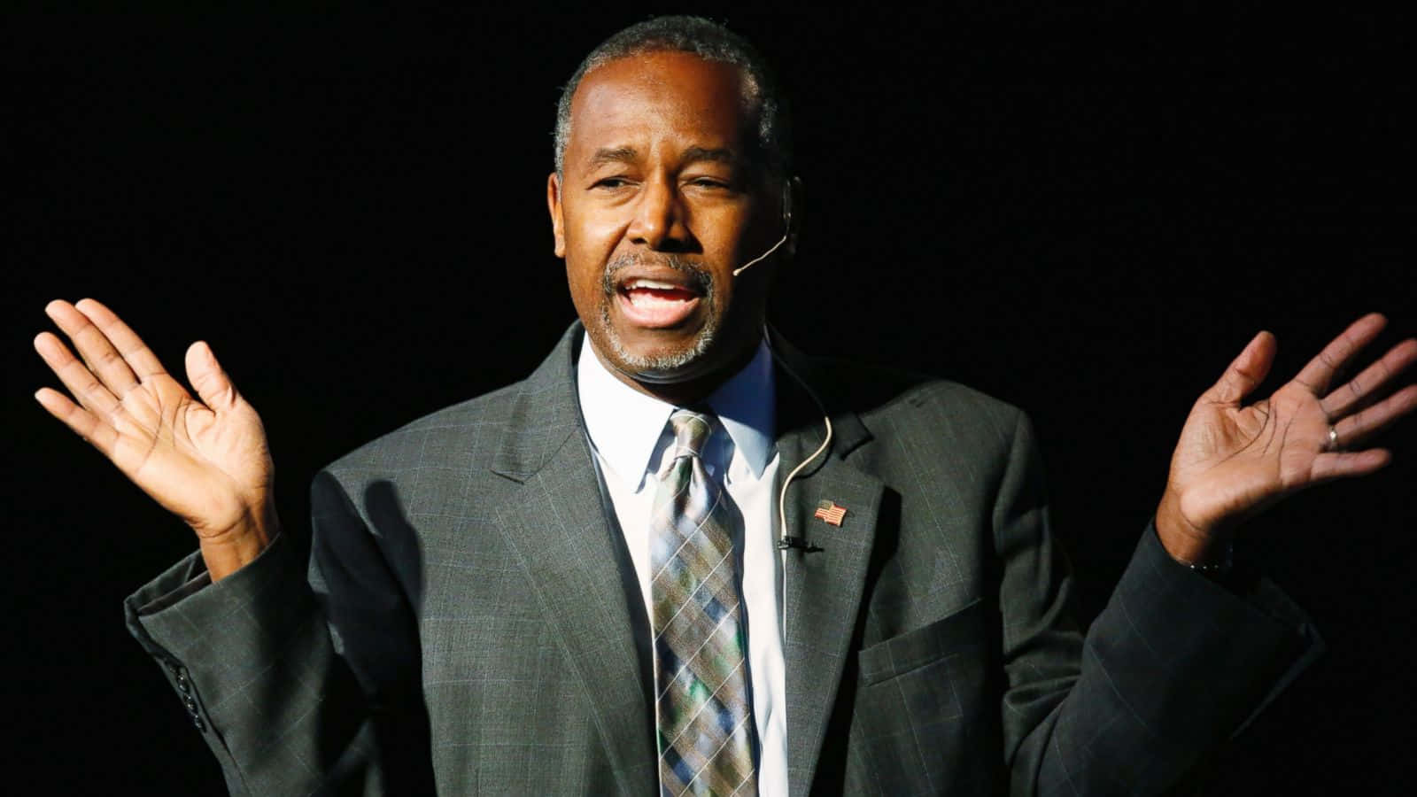 Ben Carson, suit, microphone, HD Desktop Wallpaper
