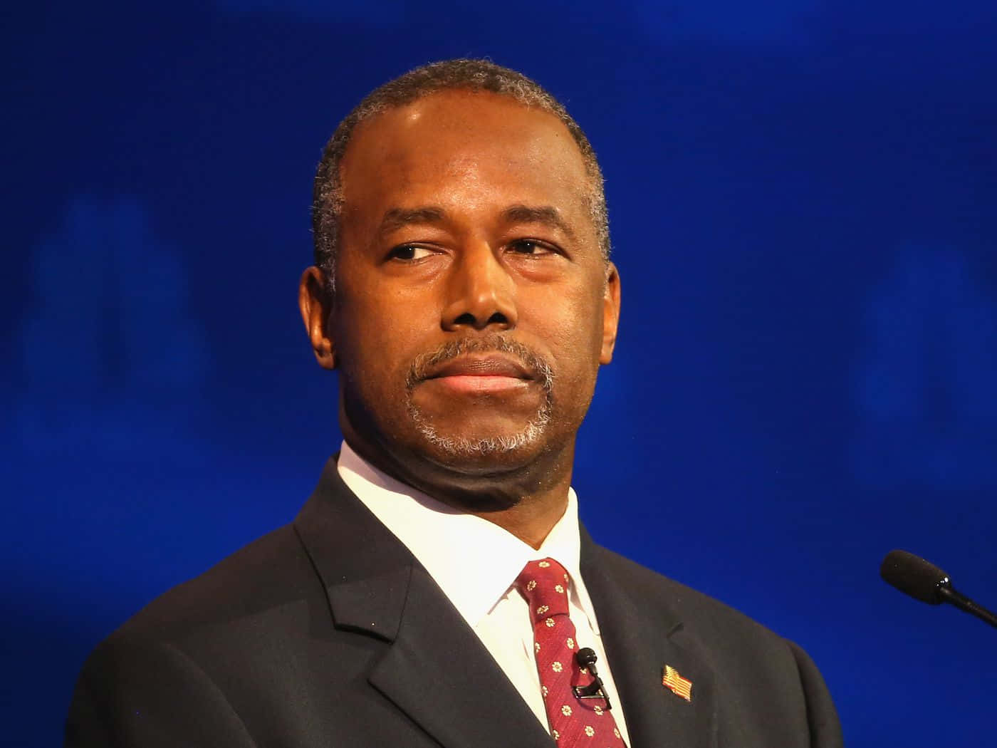 Ben Carson, dark suit, red patterned tie, HD Desktop Wallpaper