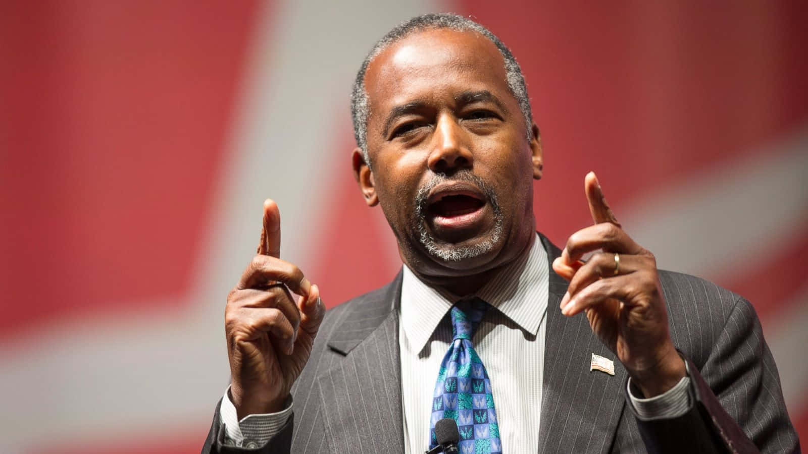 Ben Carson, gray suit, patterned tie, HD Desktop Wallpaper