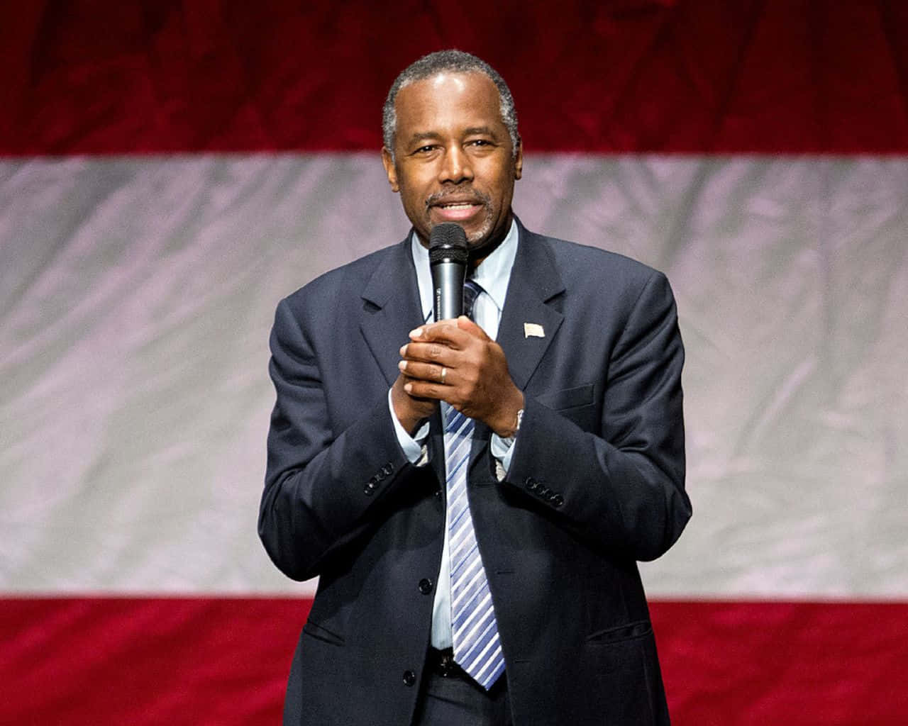 Ben Carson, mic, dark suit, HD Desktop Wallpaper