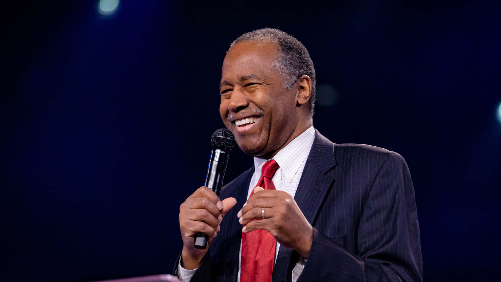 Ben Carson, suit, red tie, Full HD Desktop Wallpaper