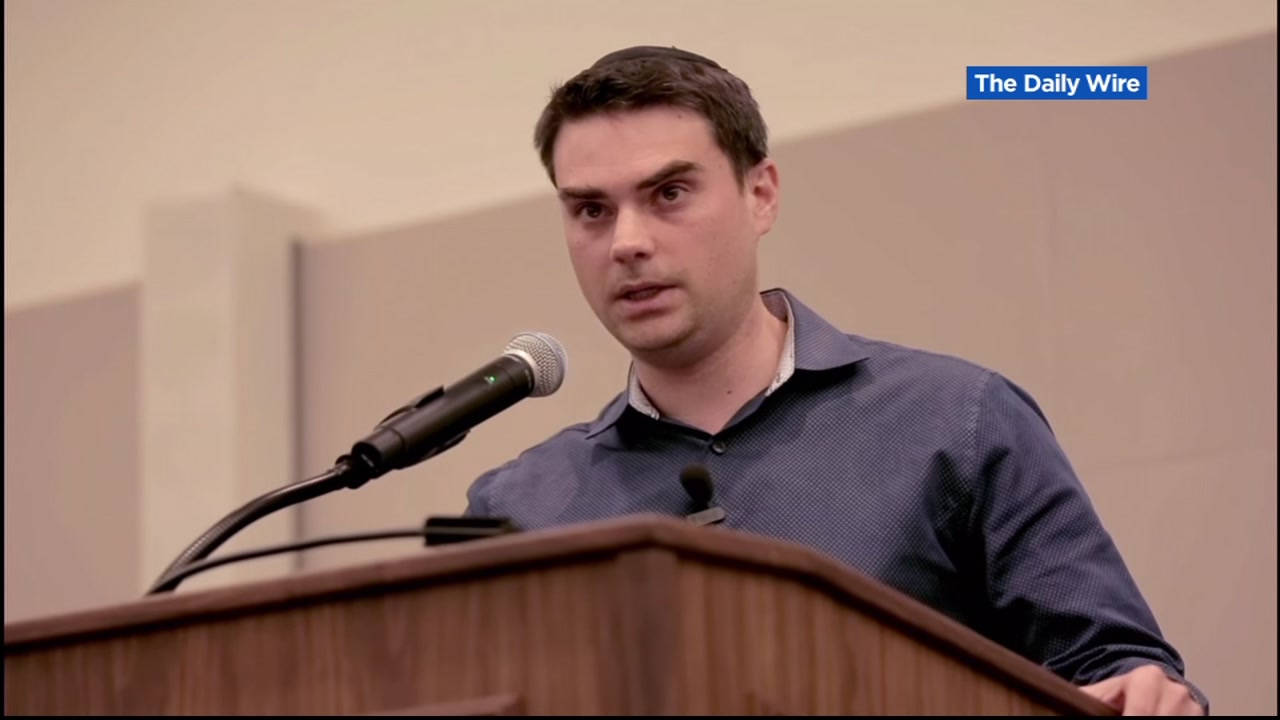 Ben Shapiro, blue shirt, microphone, HD Desktop Wallpaper