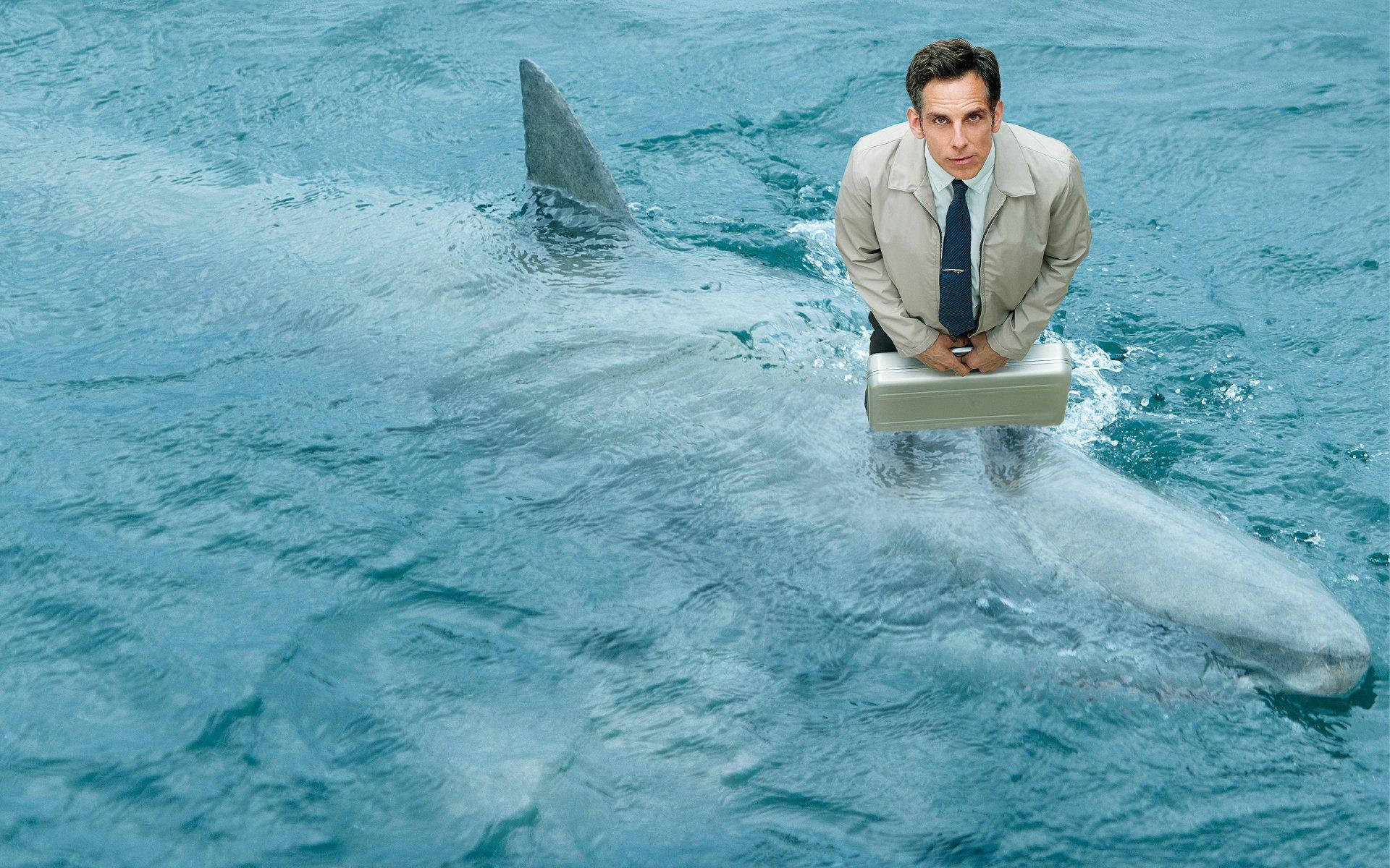 Ben Stiller, beige suit, briefcase, Full HD Desktop Wallpaper