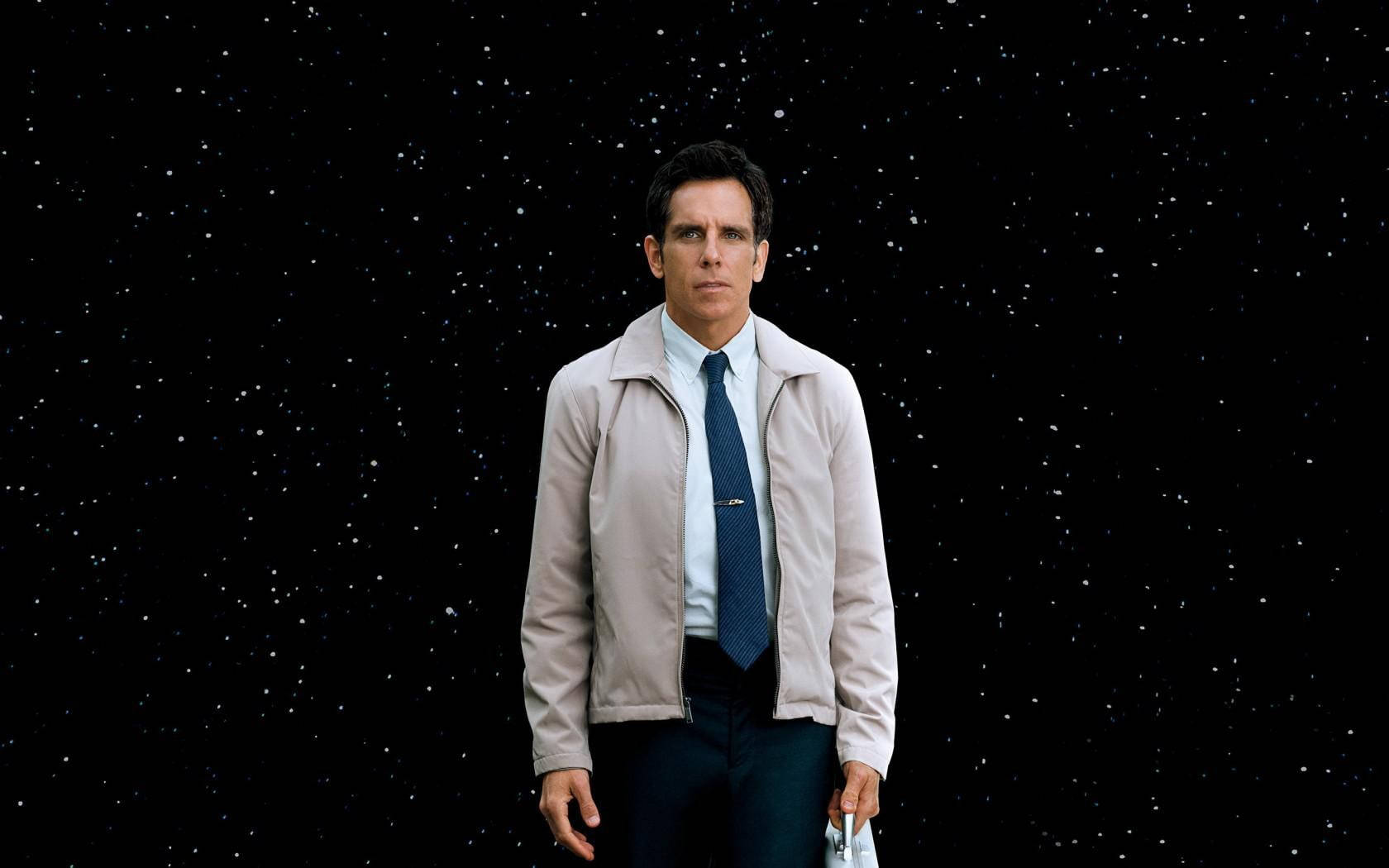 Ben Stiller, starry sky, beige jacket, HD Desktop Wallpaper