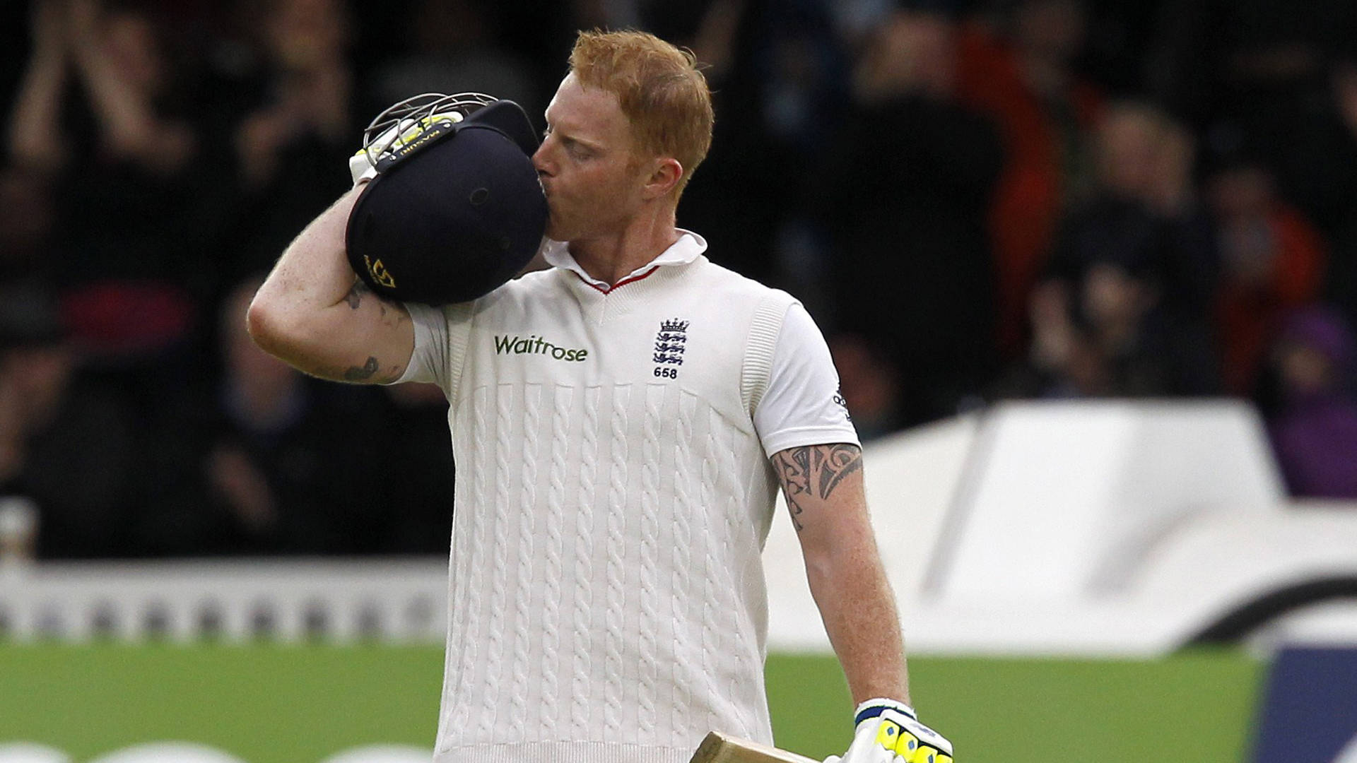 Ben Stokes, helmet, stadium lights, Full HD Desktop Wallpaper