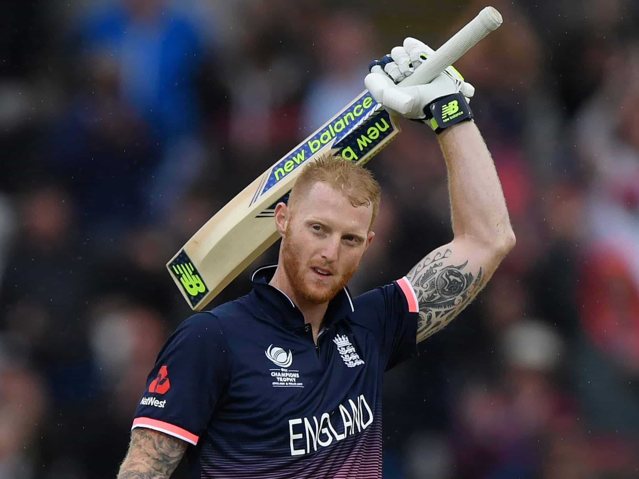 Ben Stokes, wooden cricket bat, stadium, Full HD Desktop Wallpaper