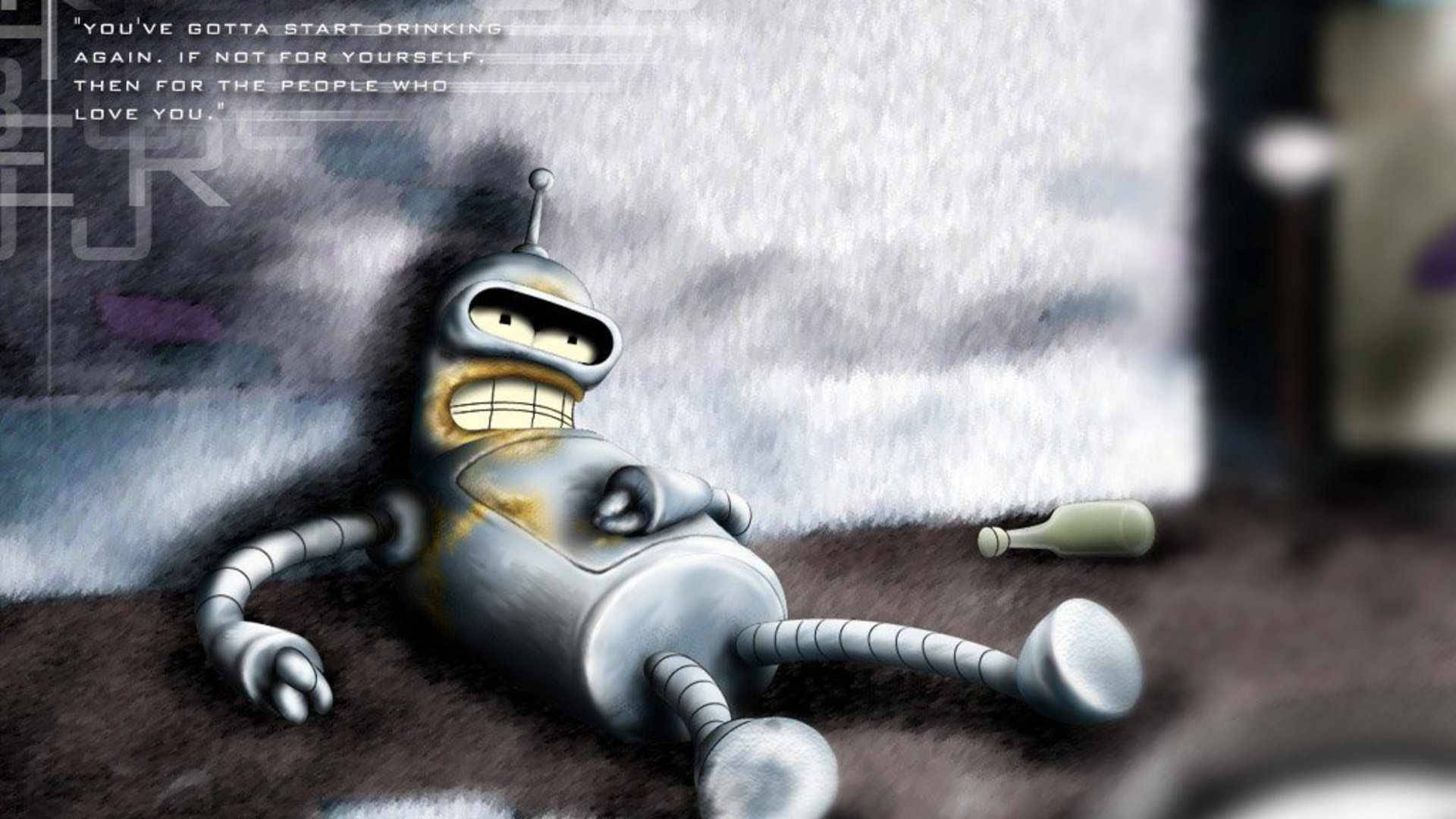 Bender, Futurama, carpet, Full HD Desktop Wallpaper