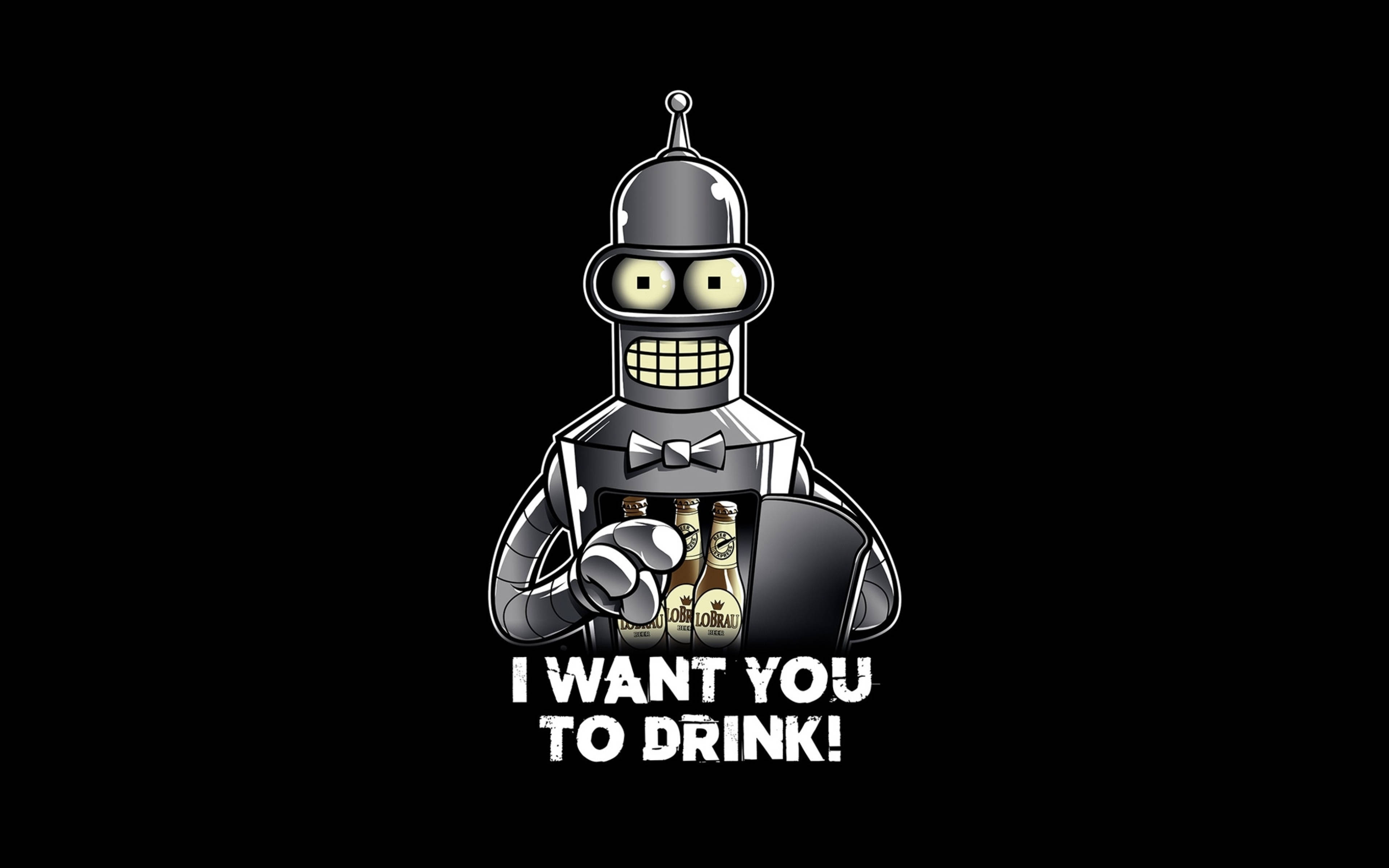 Futurama, Bender, bowtie, 4K Desktop Wallpaper