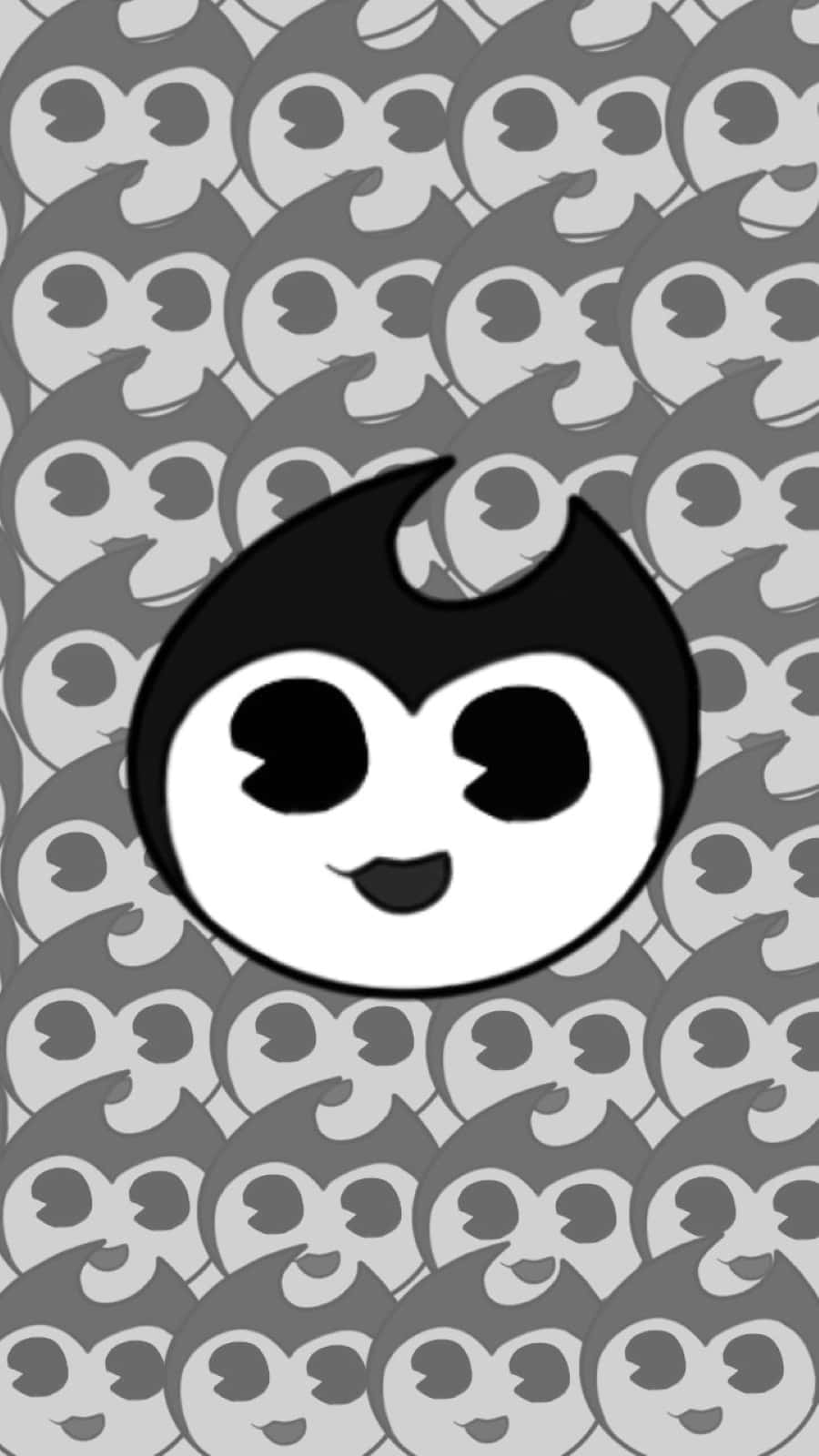 Bendy, black and white cartoon character, flame-like head, HD Phone Wallpaper