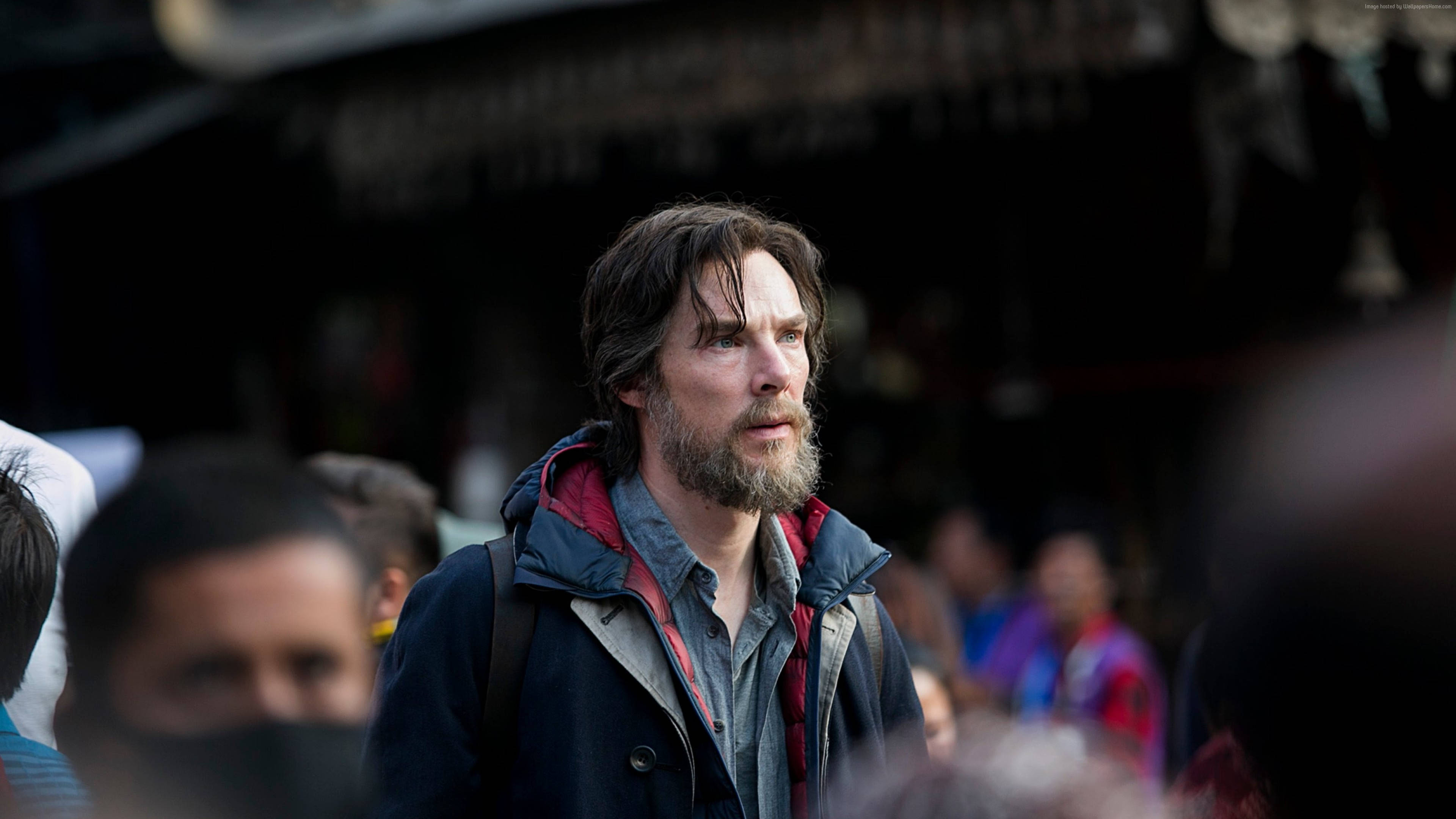 Benedict Cumberbatch, bearded man, layered jacket, 4K Desktop Wallpaper