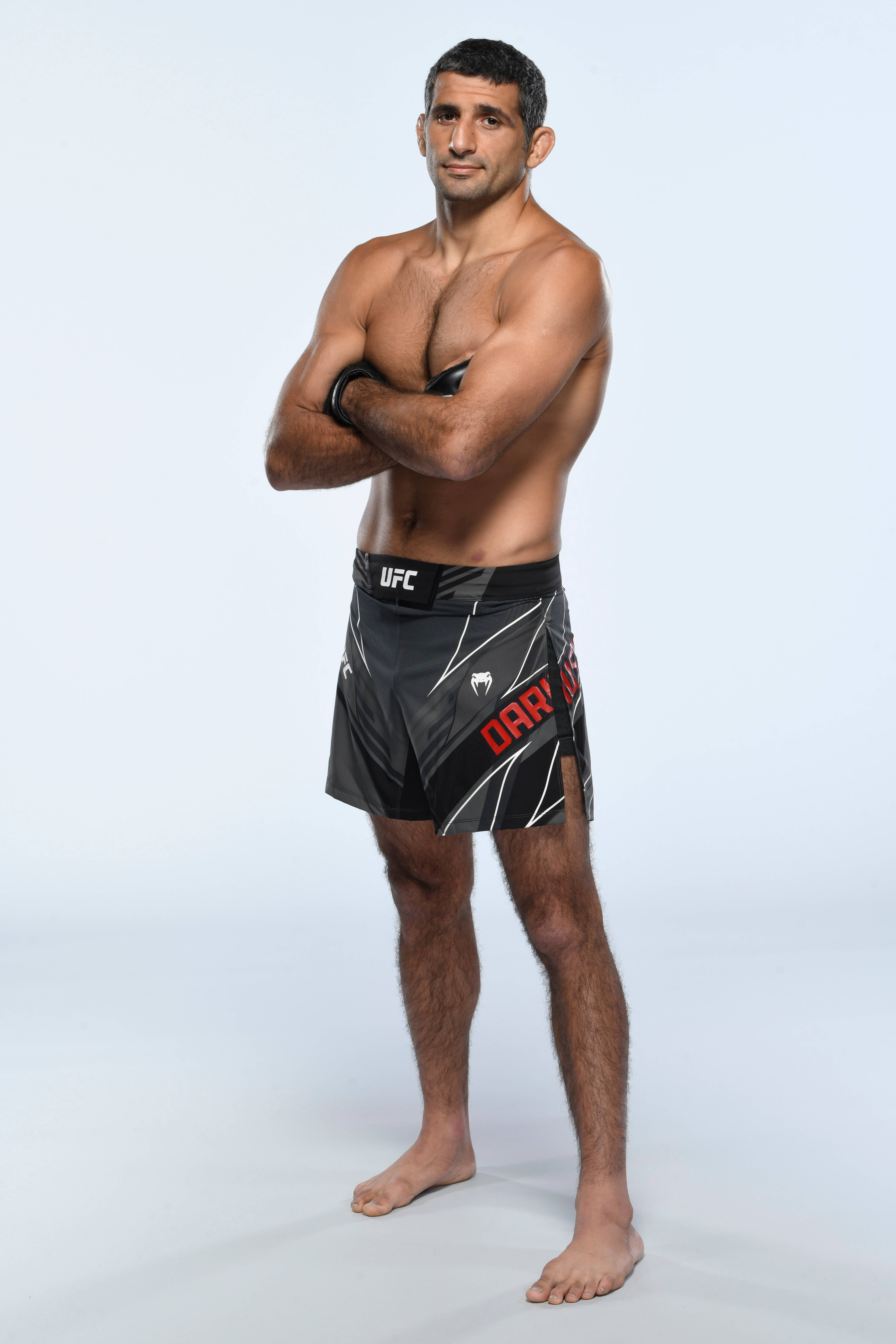 Beneil Dariush, black UFC shorts, studio background, 5K Phone Wallpaper